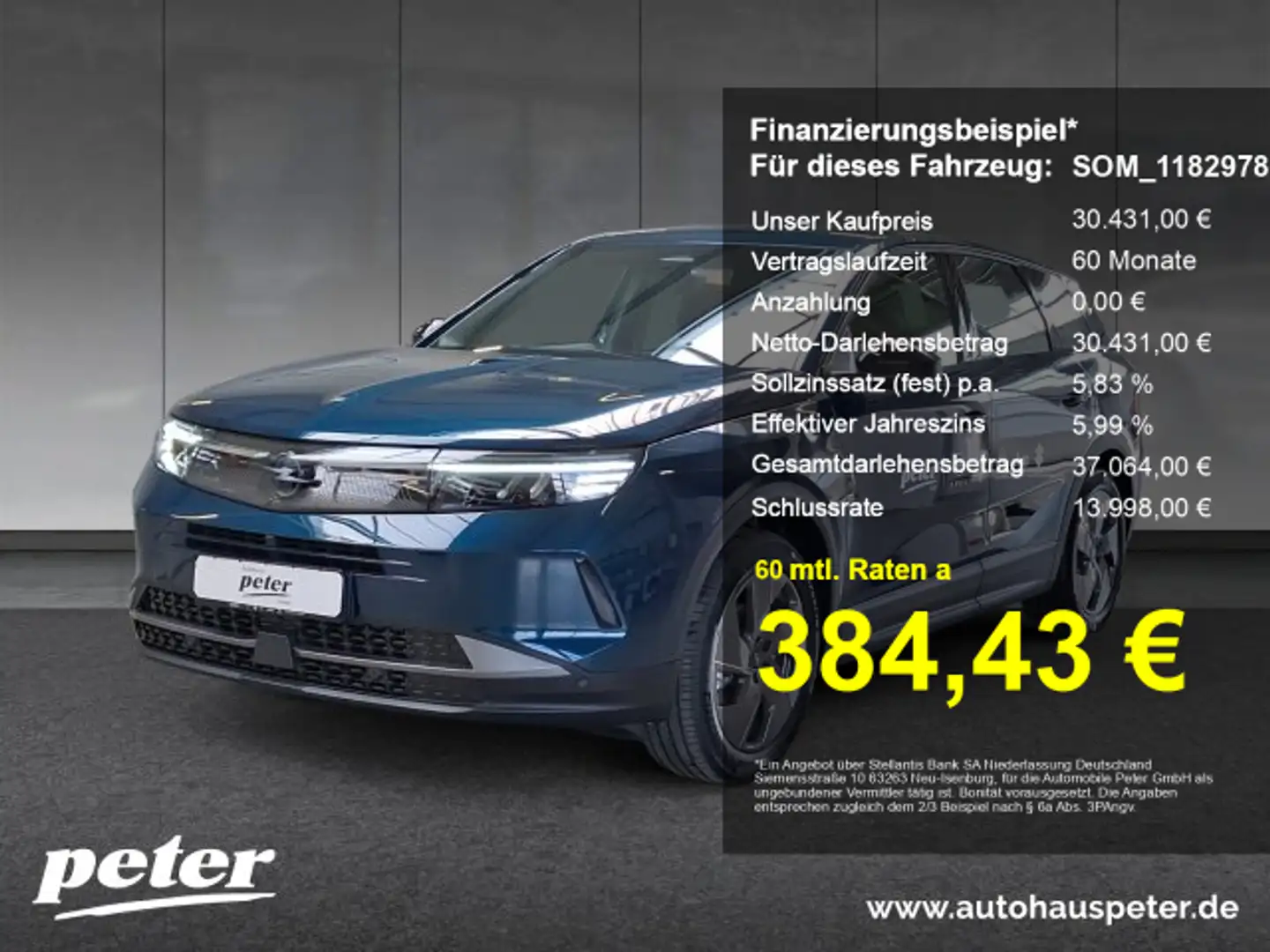 Opel Grandland Grandland 1.2 Mild-Hybrid Edition Verfügbar ab dem - 1