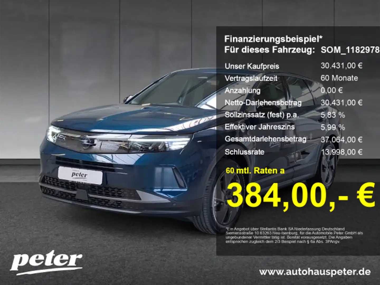 Opel Grandland Grandland 1.2 Mild-Hybrid Edition Verfügbar ab dem - 1
