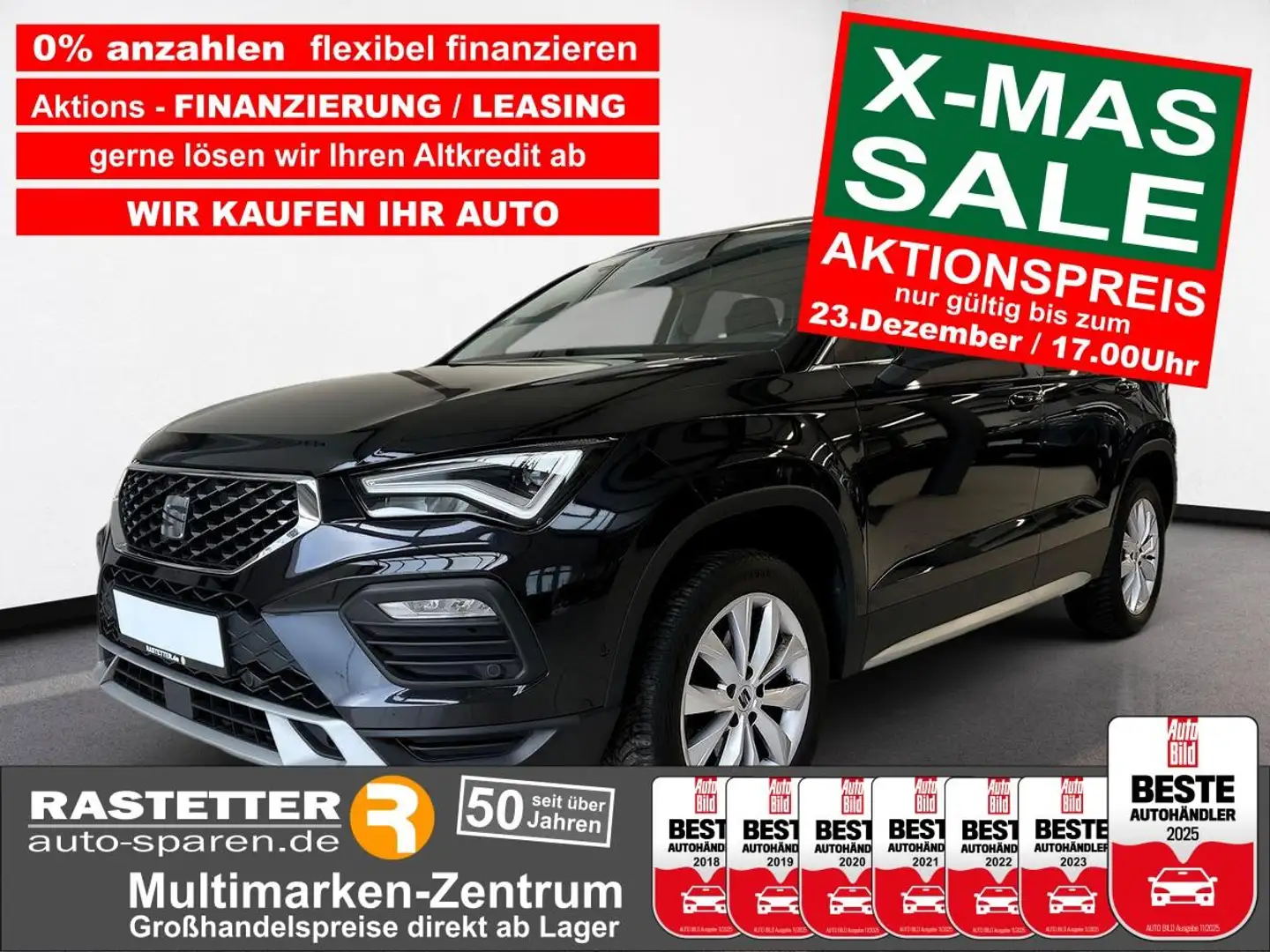 SEAT Ateca TSI DSG Xperience Navi+eHeckkl+ParkAss+Kamera+Wint Schwarz - 1