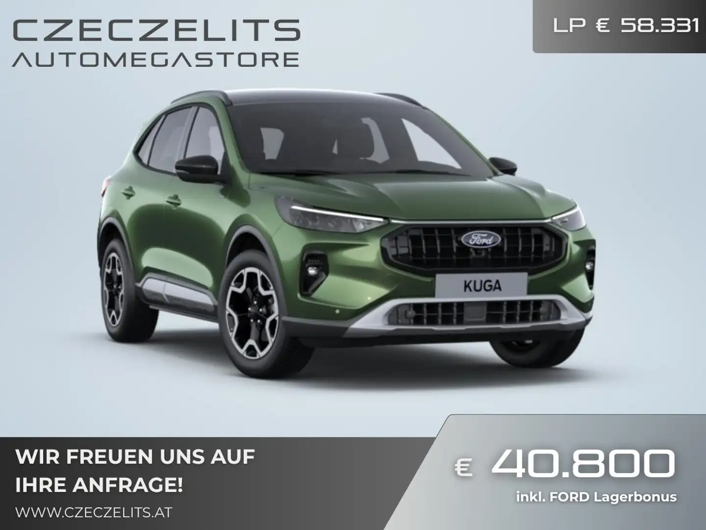 Ford Kuga 2,5 Duratec PHEV Active X Aut. *BESTELLFAHRZEUG* Grün - 1