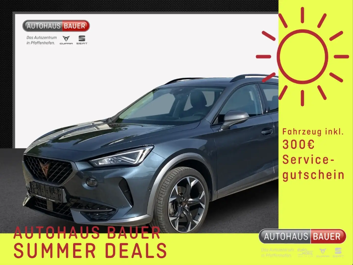 CUPRA Formentor 1.5TSI AHK ABN ACC NAVI+FULLINK PARKLENK KAMERA SI Grau - 1
