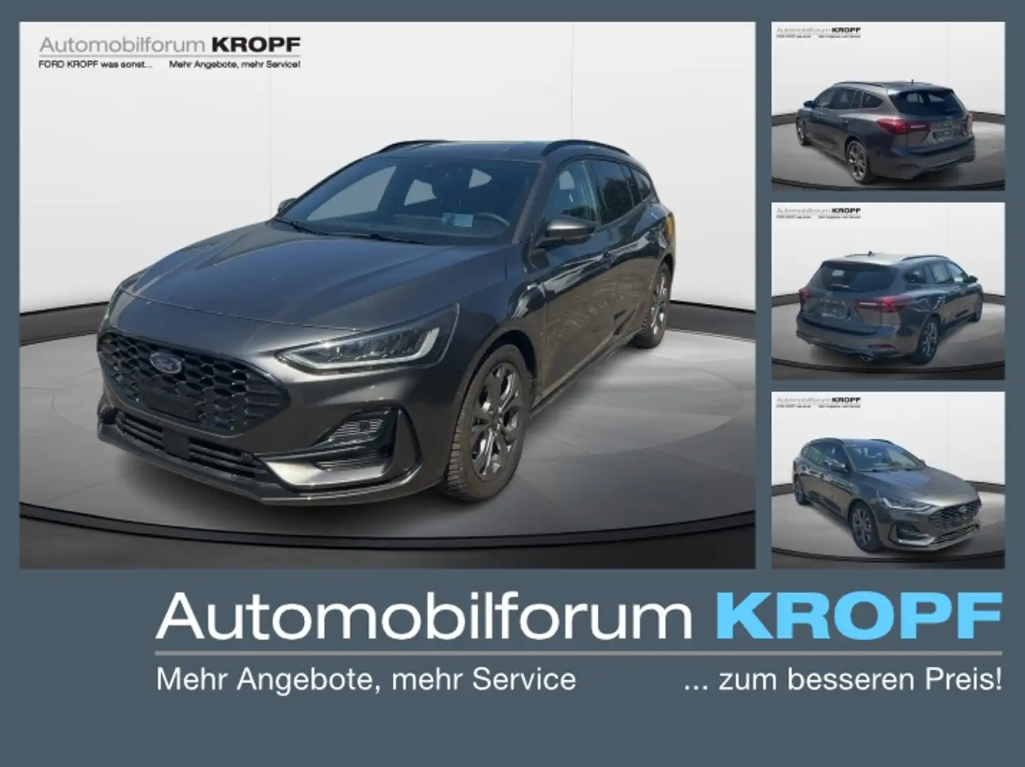 Ford Focus Turnier 1.0EcoBoost ST-LineX LED AHK HEADUP Grigio - 1