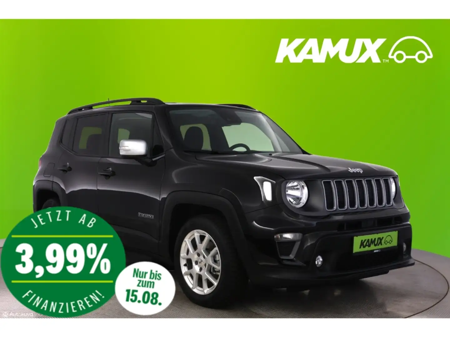 Jeep Renegade 1.5GSE Aut.Longitude+LED+NAVI+VIRTUAL Zwart - 1
