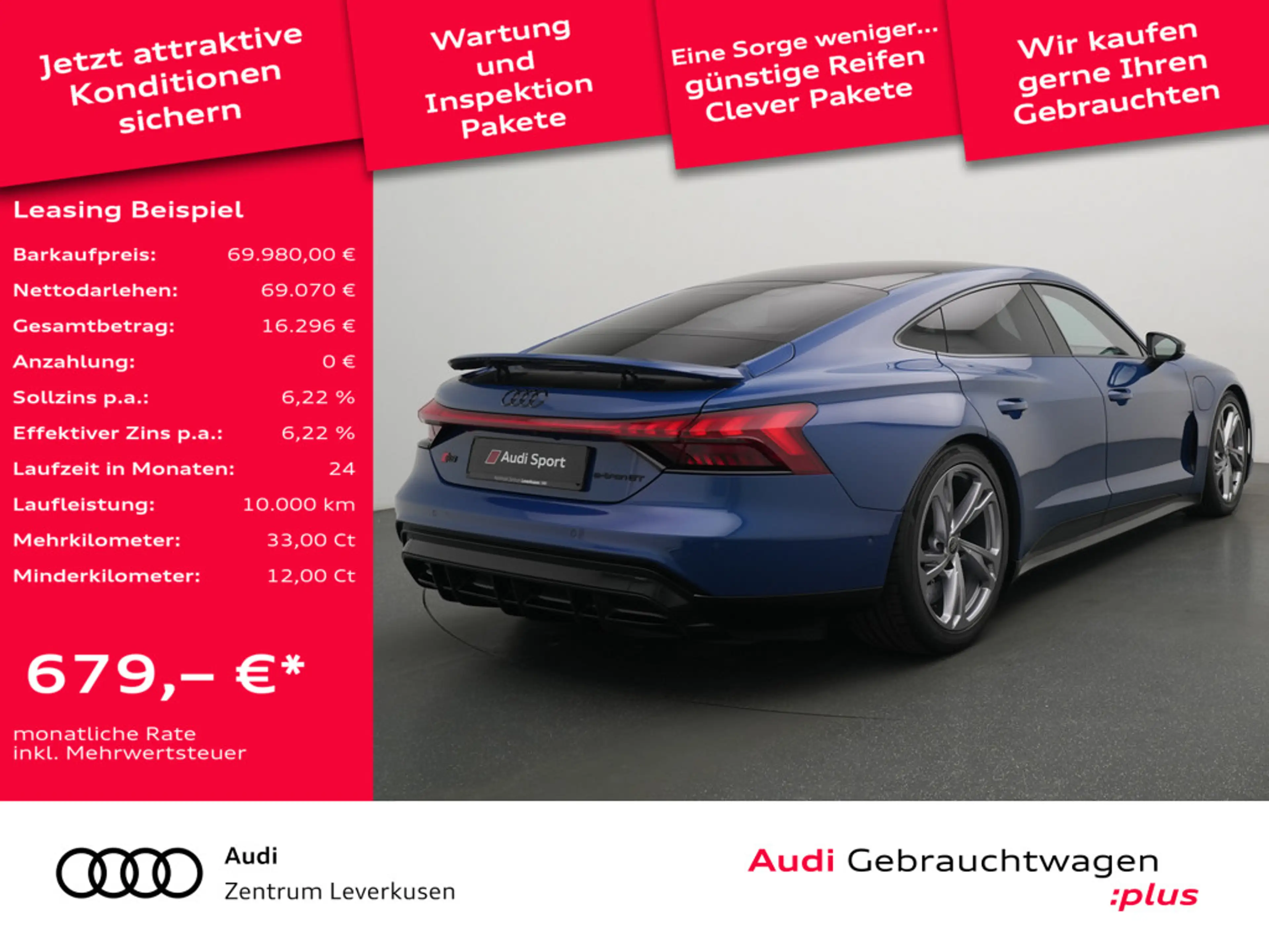 Audi e-tron GT RS MASSAGE SITZBELÜ B&O ACC KAM 360° — photo 2