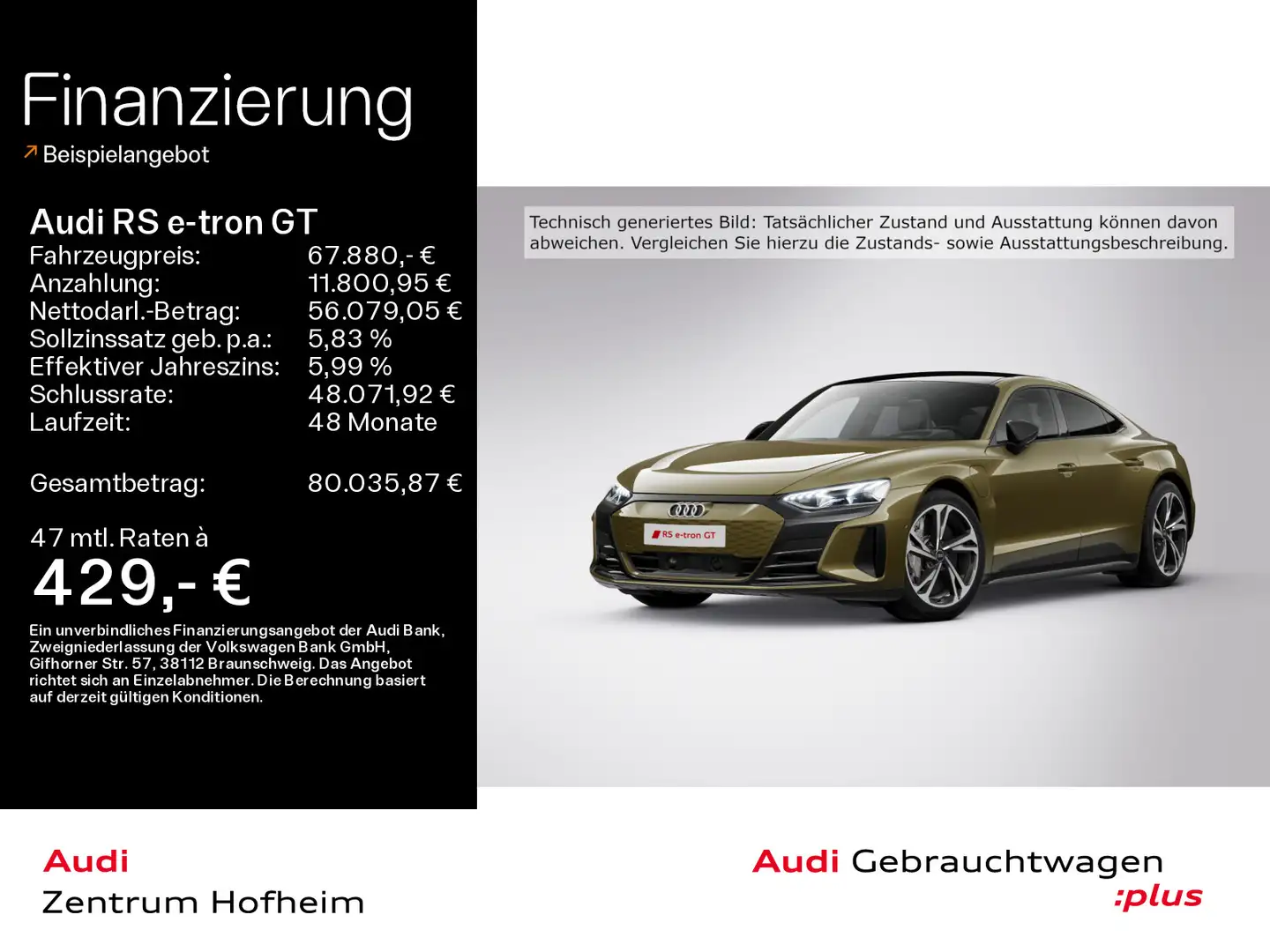 Audi RS e-tron GT 440 kW*Air*B&O*HUD*Pano*Laser*Virtu Vert - 1