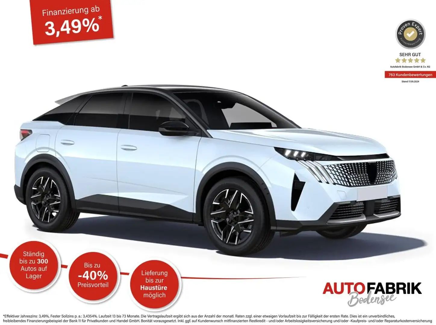 Peugeot 3008 GT HYBRID 145 e-DSC6 *Alcantara*NAVI*360°*19"*Matr Weiß - 1