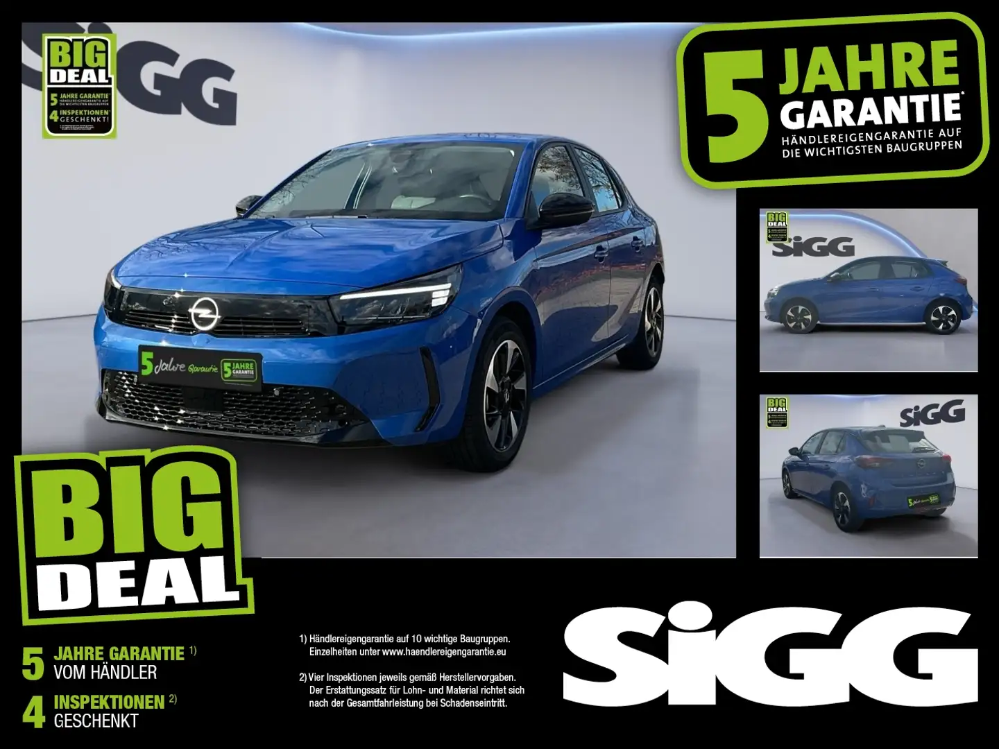 Opel Corsa-e Edition inkl. gratis Wallbox! Nur 3921 KM Blau - 1