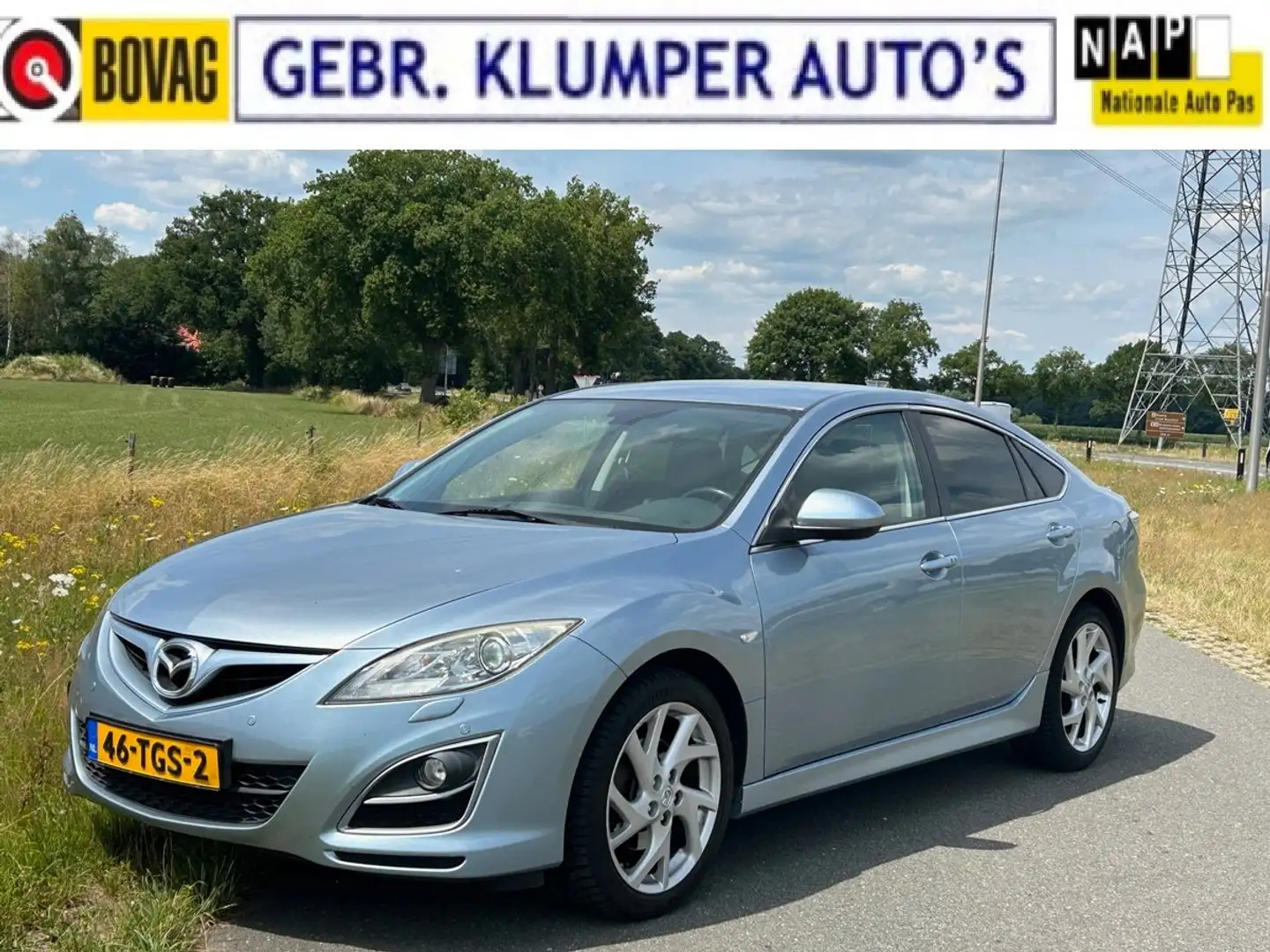 Mazda 6 2.5 GT-M, Navi, Cruise, ECC, Xenon, Haak, 2e Eig. Blau - 1