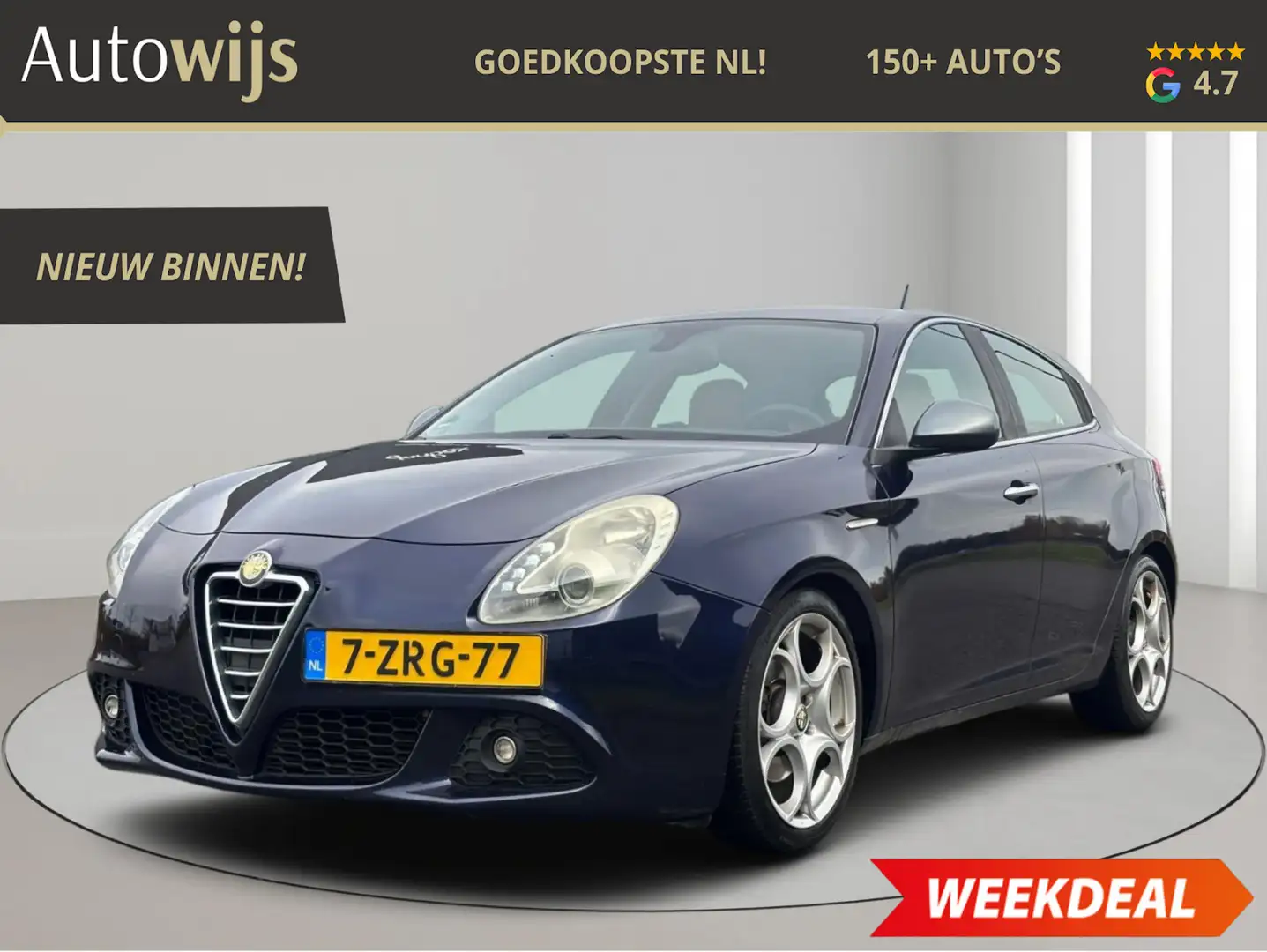 Alfa Romeo Giulietta 1.4 T Distinctive|LEDER|XENON|170PK|LM-VELG|STOELV Blau - 1