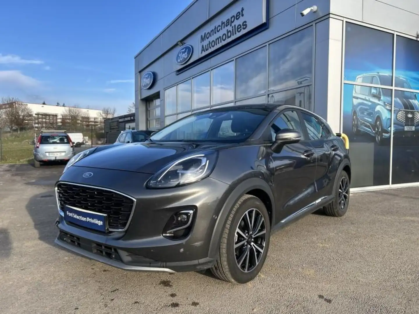 Ford Puma 1.0 EcoBoost 125ch S\u0026S mHEV Titanium Business Powershift Grau - 1