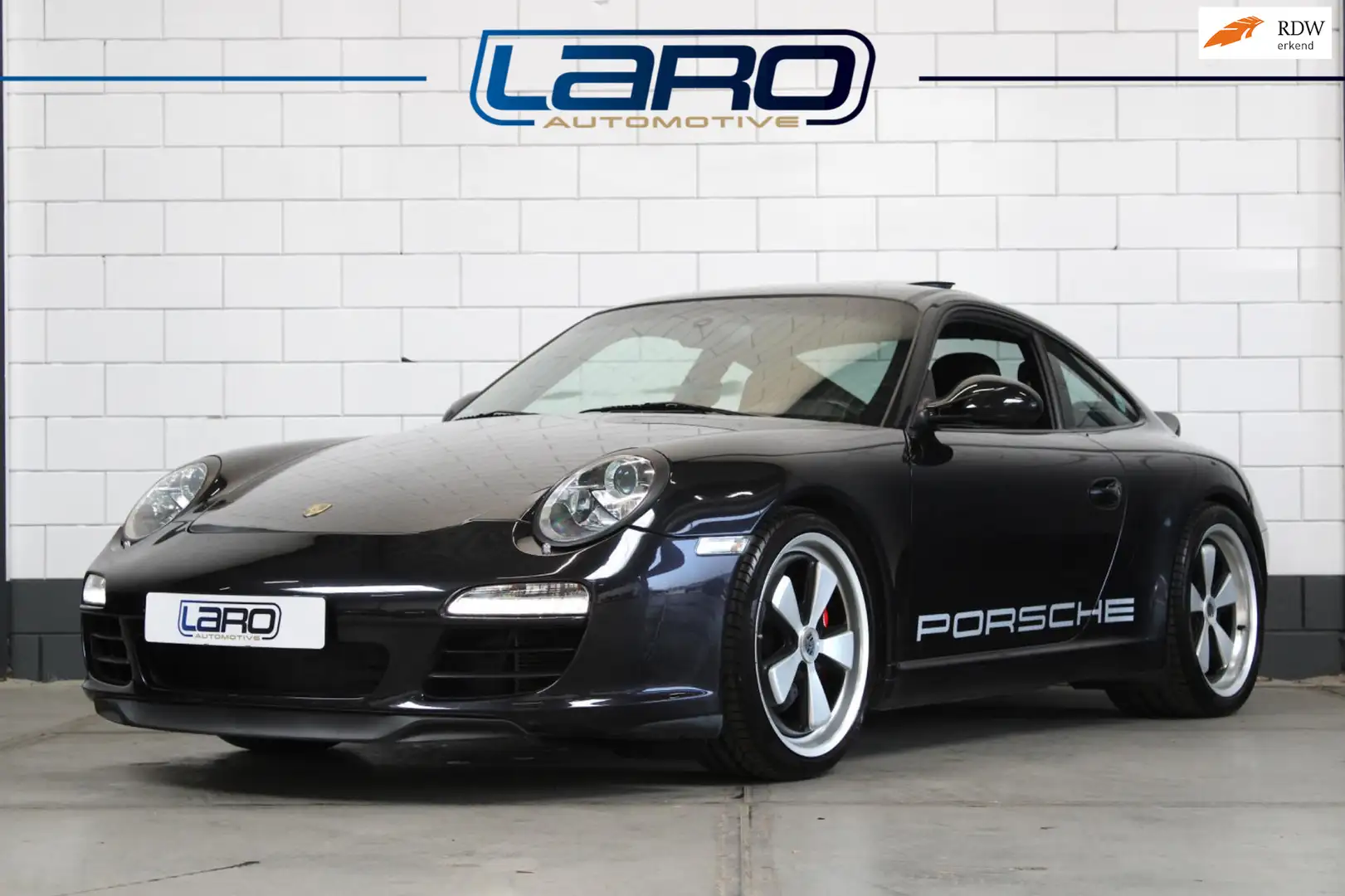 Porsche 997 997 MK2 3.6 Carrera RWD Handbak Sport Classic look Zwart - 1