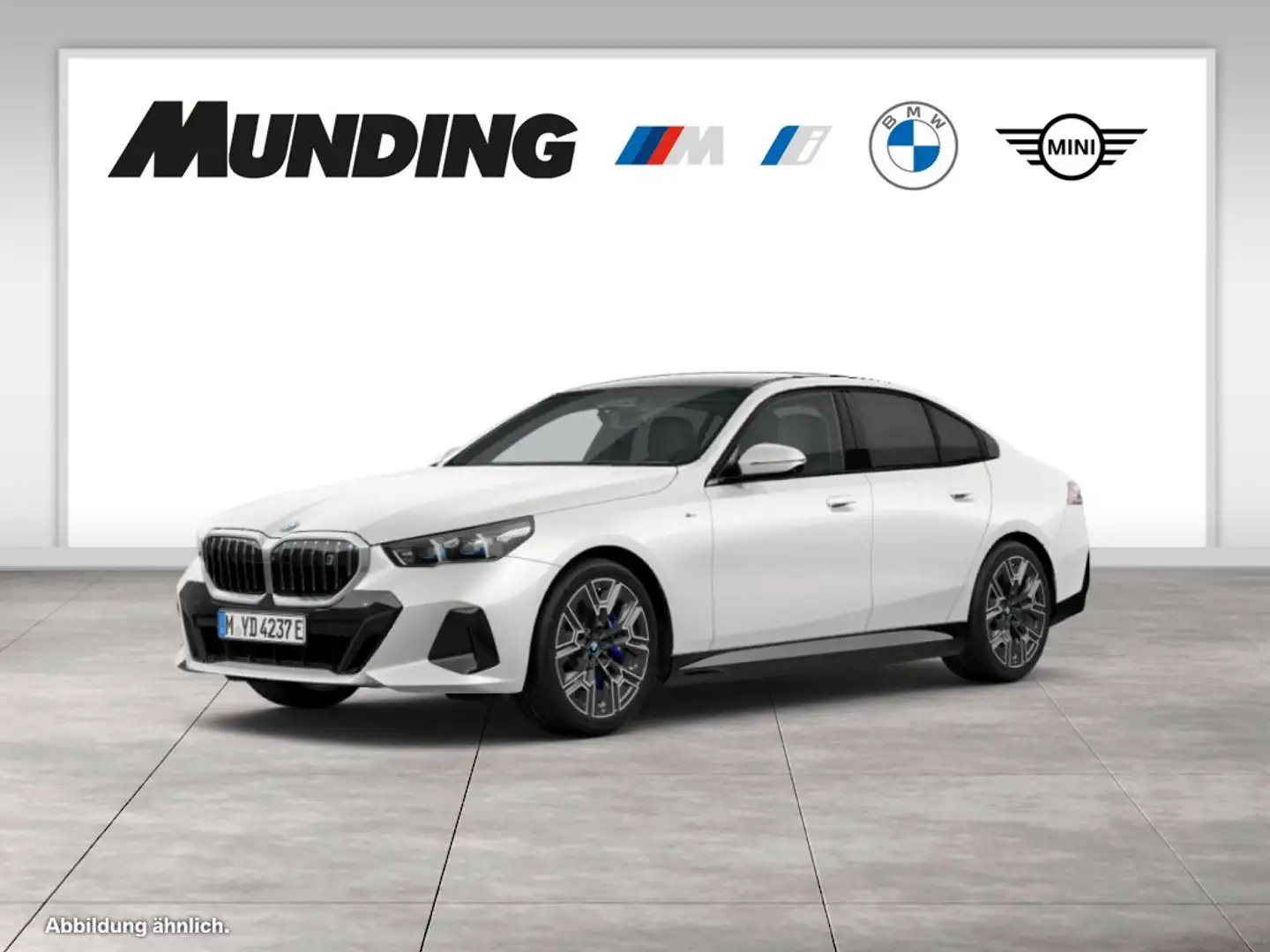 BMW i5 eDrive40 A M-Sport DAB|LED|PanoDach|Navi|MFL|PDC|R Blanc - 1