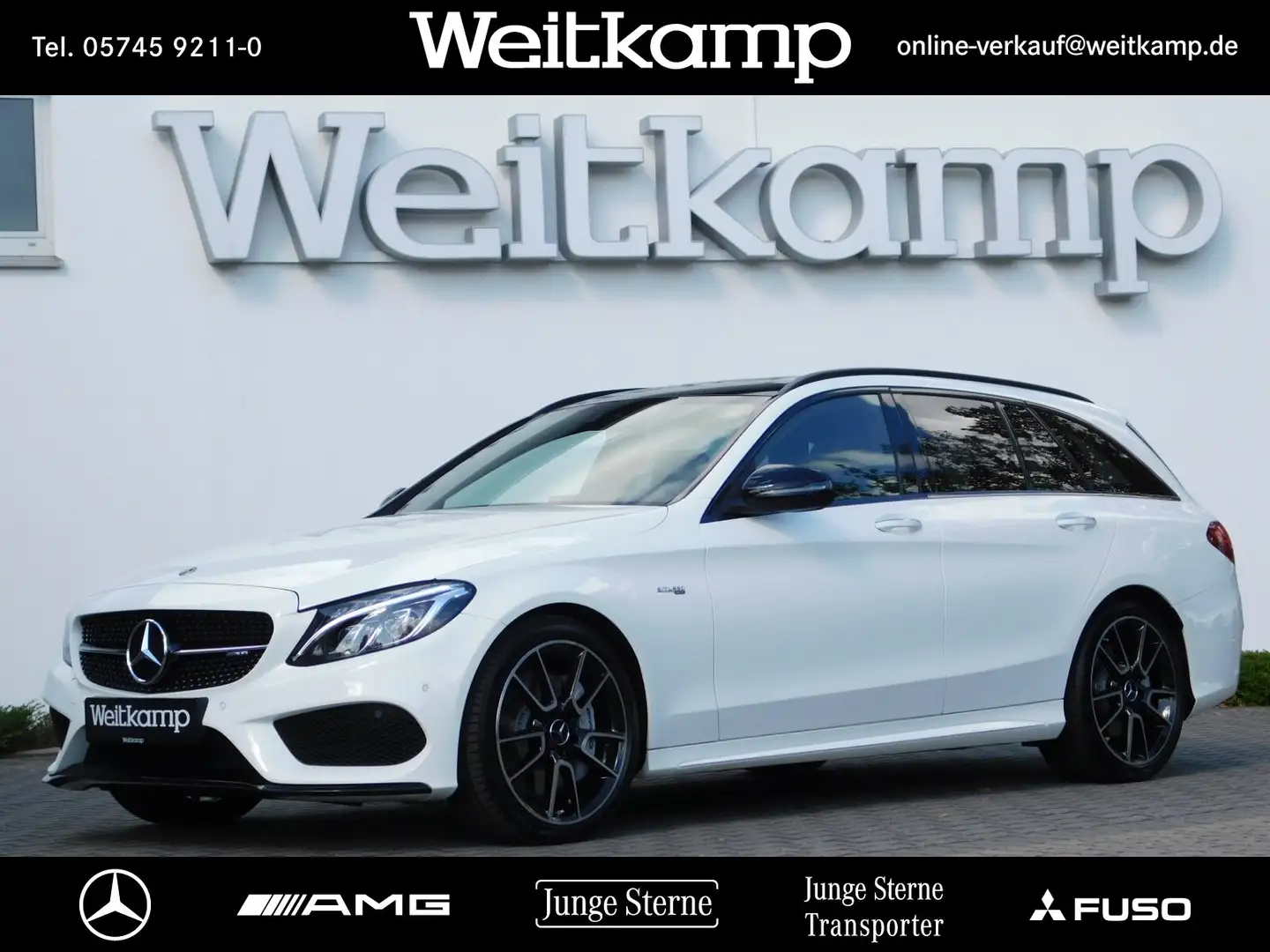 Mercedes-Benz C 43 AMG C 43 4MATIC T Night+Perf.Abgas+Pano+Burm.+Keyl. Blanc - 1