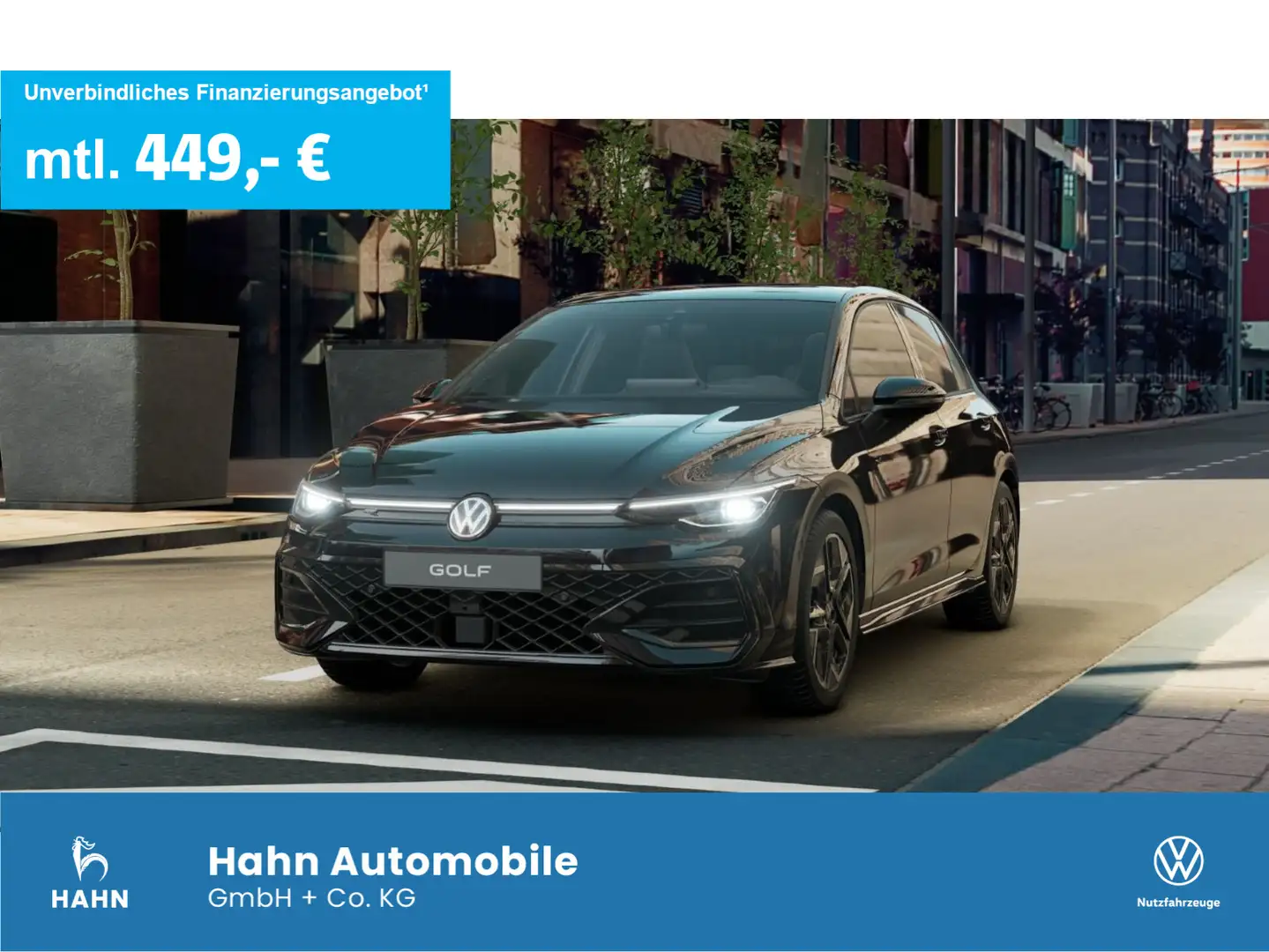 Volkswagen Golf R-Line 1,5 l eTSI 110 kW (150 PS))  AHK M+S Noir - 1