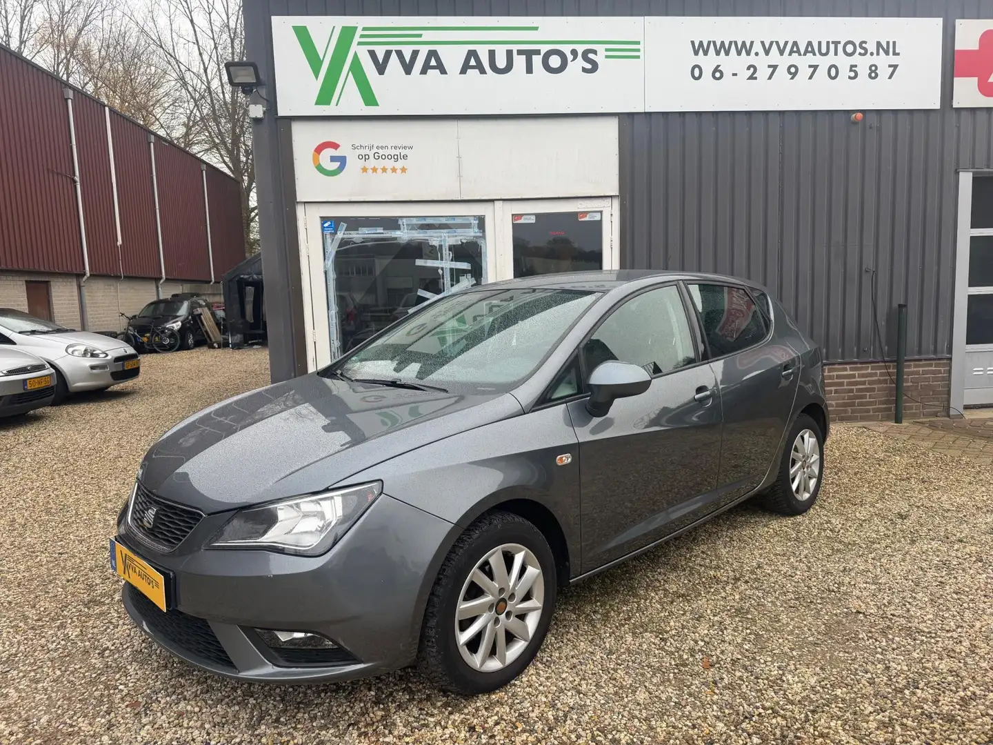 SEAT Ibiza 1.2 TSI met clima, cruise control, 5drs, trekhaak! Grau - 1