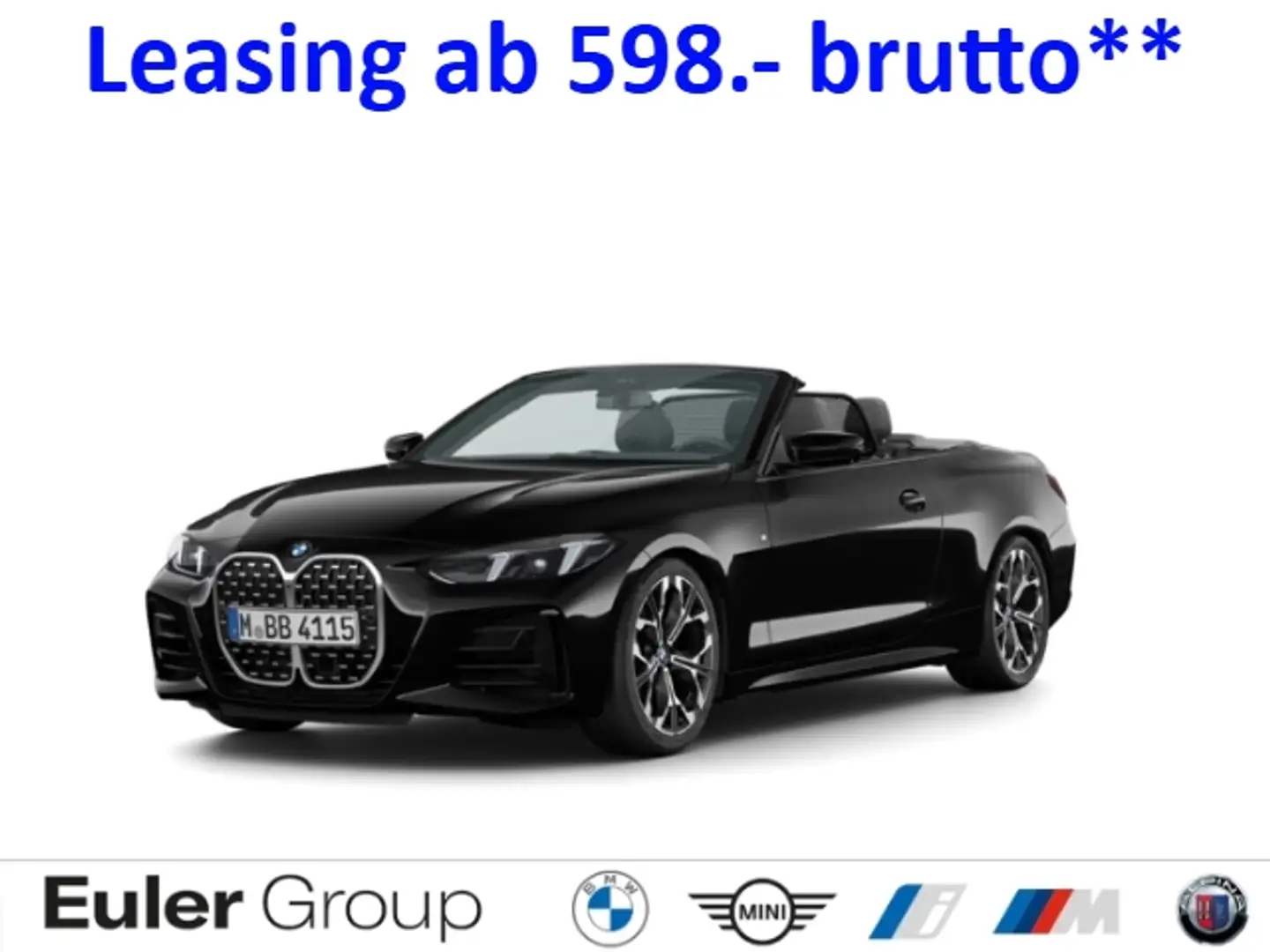 BMW 430 i xD Cabrio M-Sport 19'' adLED ACC HiFi PA+ FLA St Schwarz - 1
