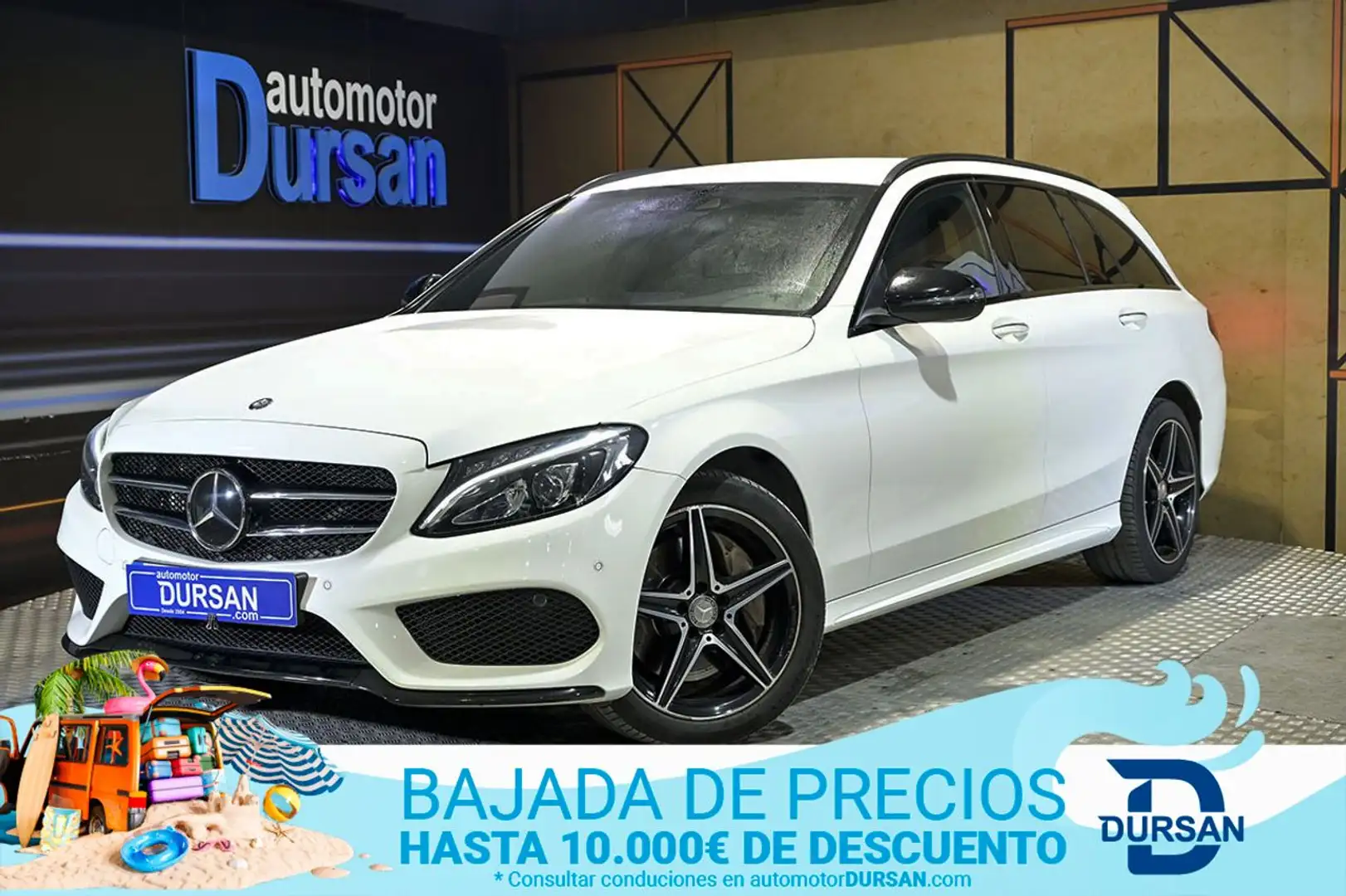 Mercedes-Benz C 250 Estate 250CDI BE Elegance 4M Aut. Blanco - 1