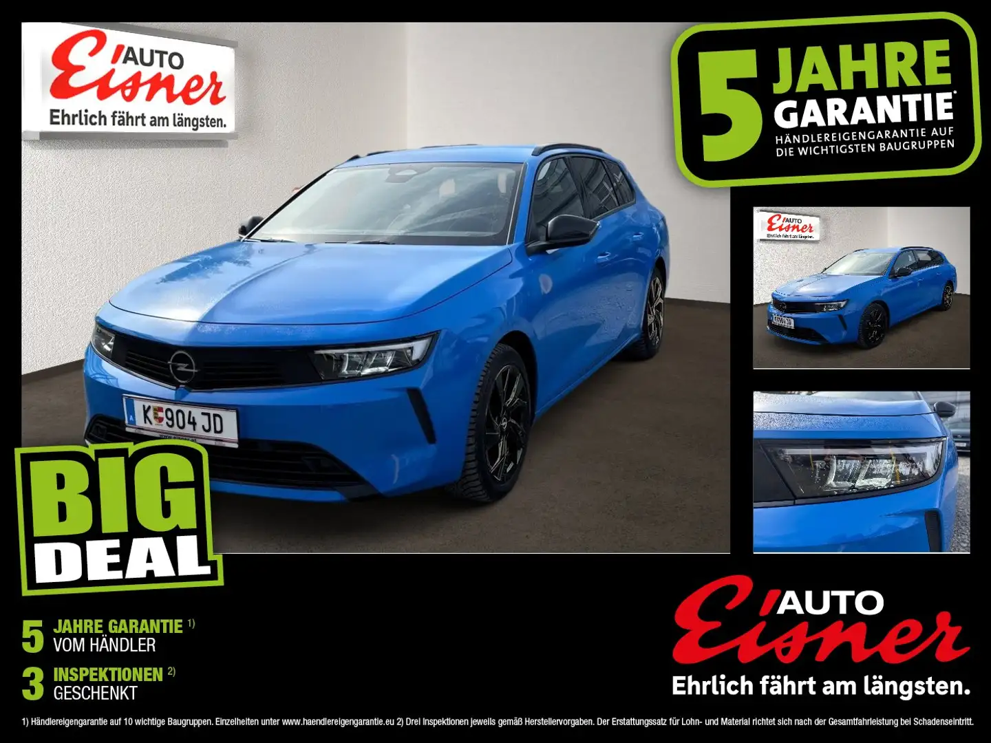 Opel Astra ST EDITION 1.2 2xKlima 4xSHZ Alcant. Kam. Blau - 1