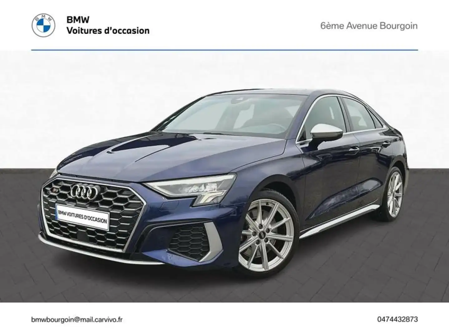 Audi S3 2.0 TFSI 310ch quattro S tronic 7 Bleu - 1