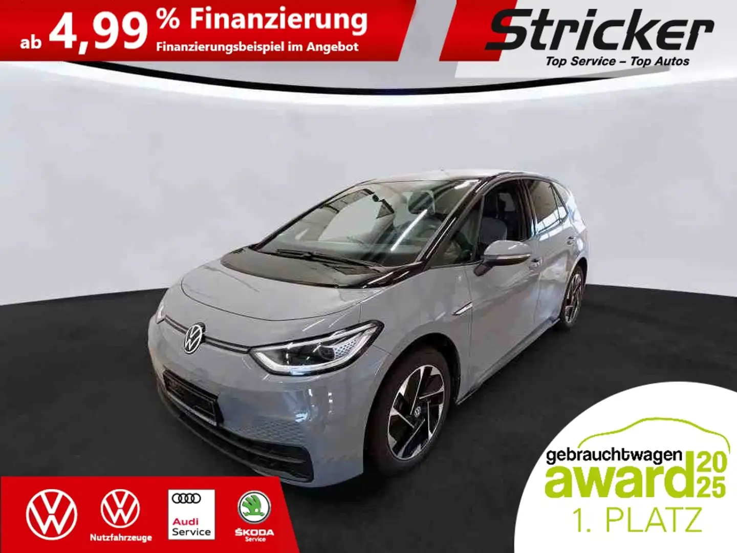 Volkswagen ID.3 Pro Business 107/58 237,-ohne Anzahlung Navi IQ.L Grau - 2