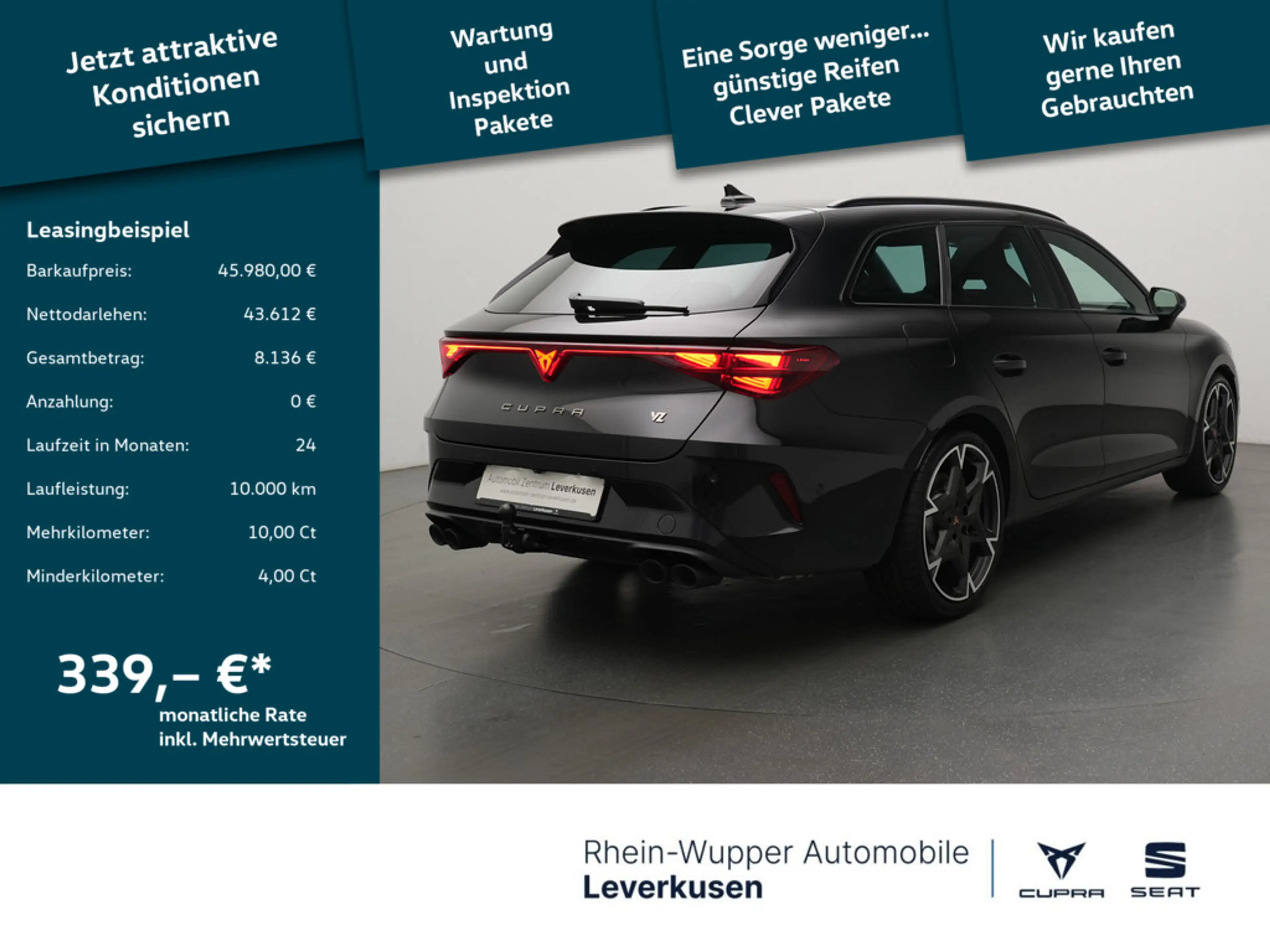 CUPRA Leon 2.0 TSI VZ 4Drive MATRIX PANO AHK DCC — photo 2