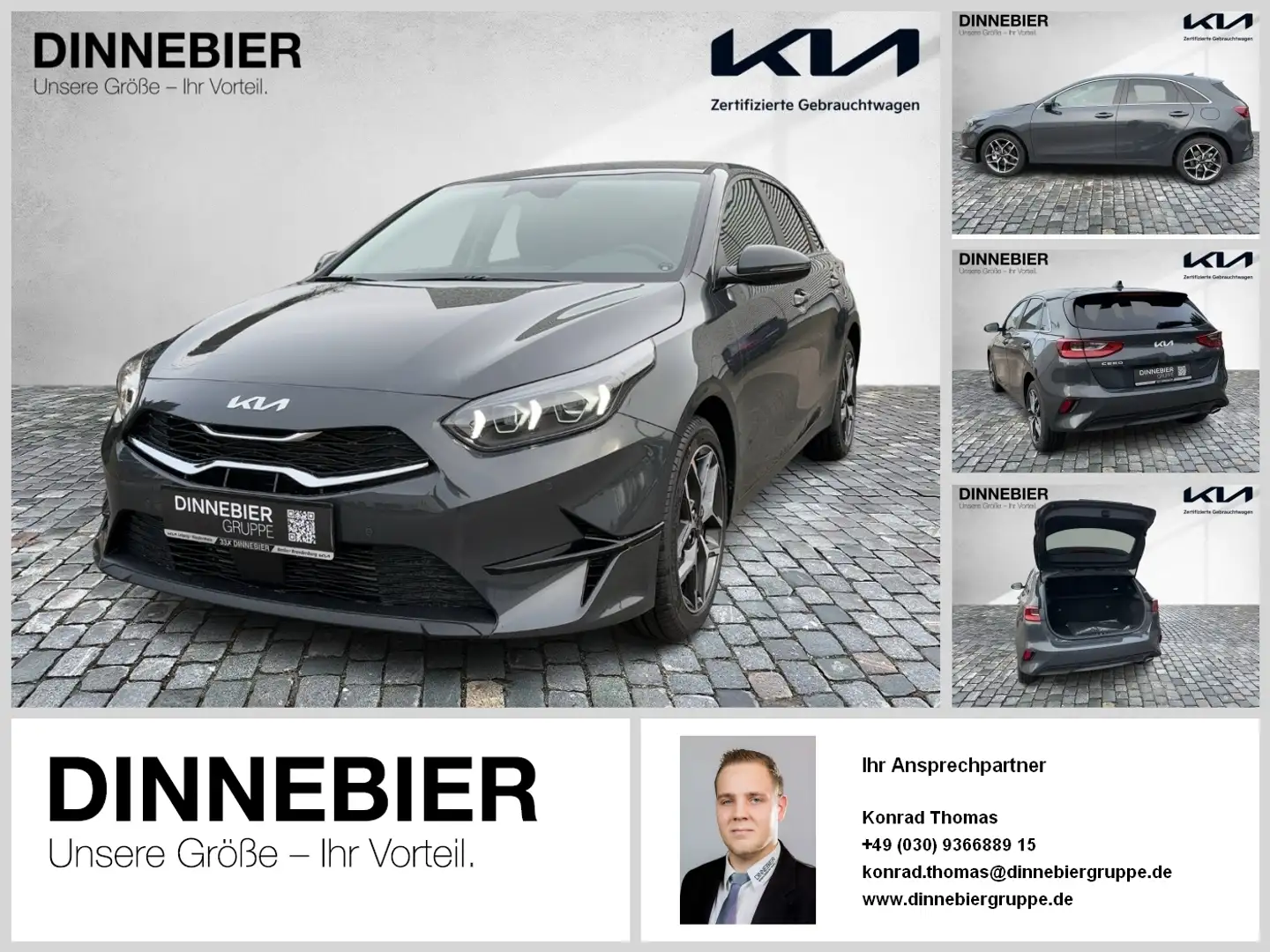 Kia Ceed / cee'd CEED Ultimate Edition 1.5T LED+Kamera+Navi Gris - 1