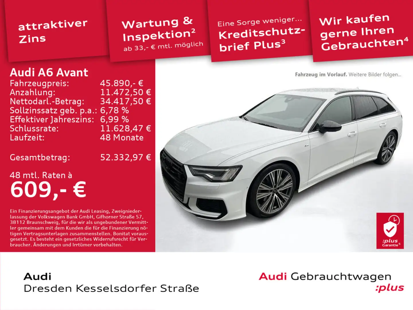 Audi A6 Sport 45 TFSI quattro 195(265) kW(PS) S Weiß - 1