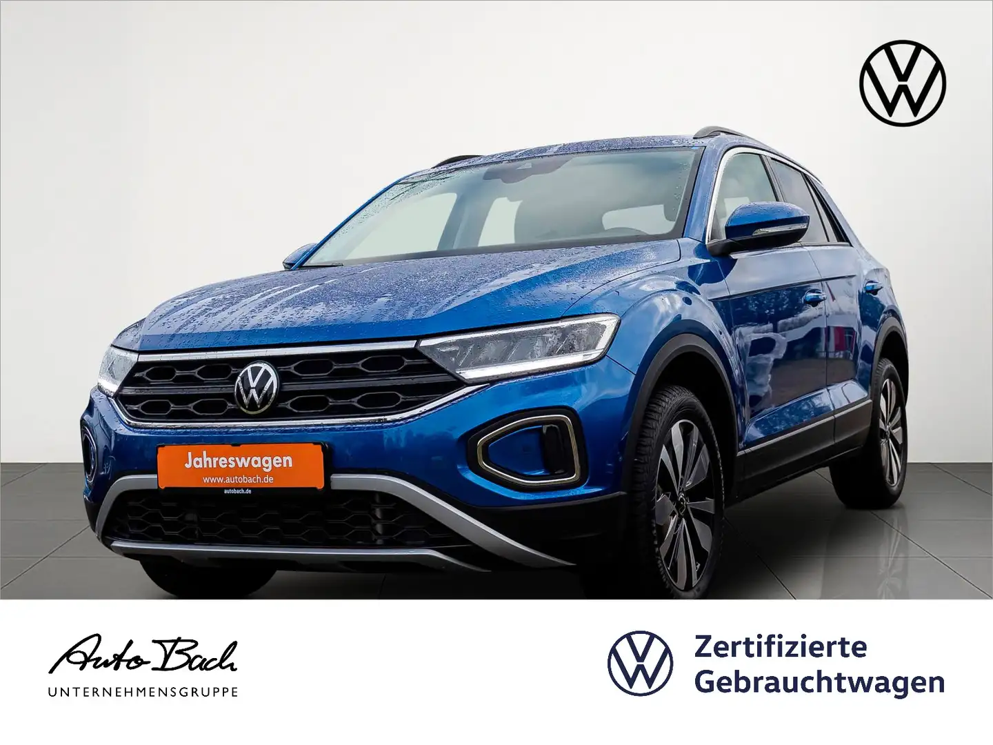 Volkswagen T-Roc 1.5 TSI MOVE DSG Navi LED CarPlay EPH DAB Blau - 1
