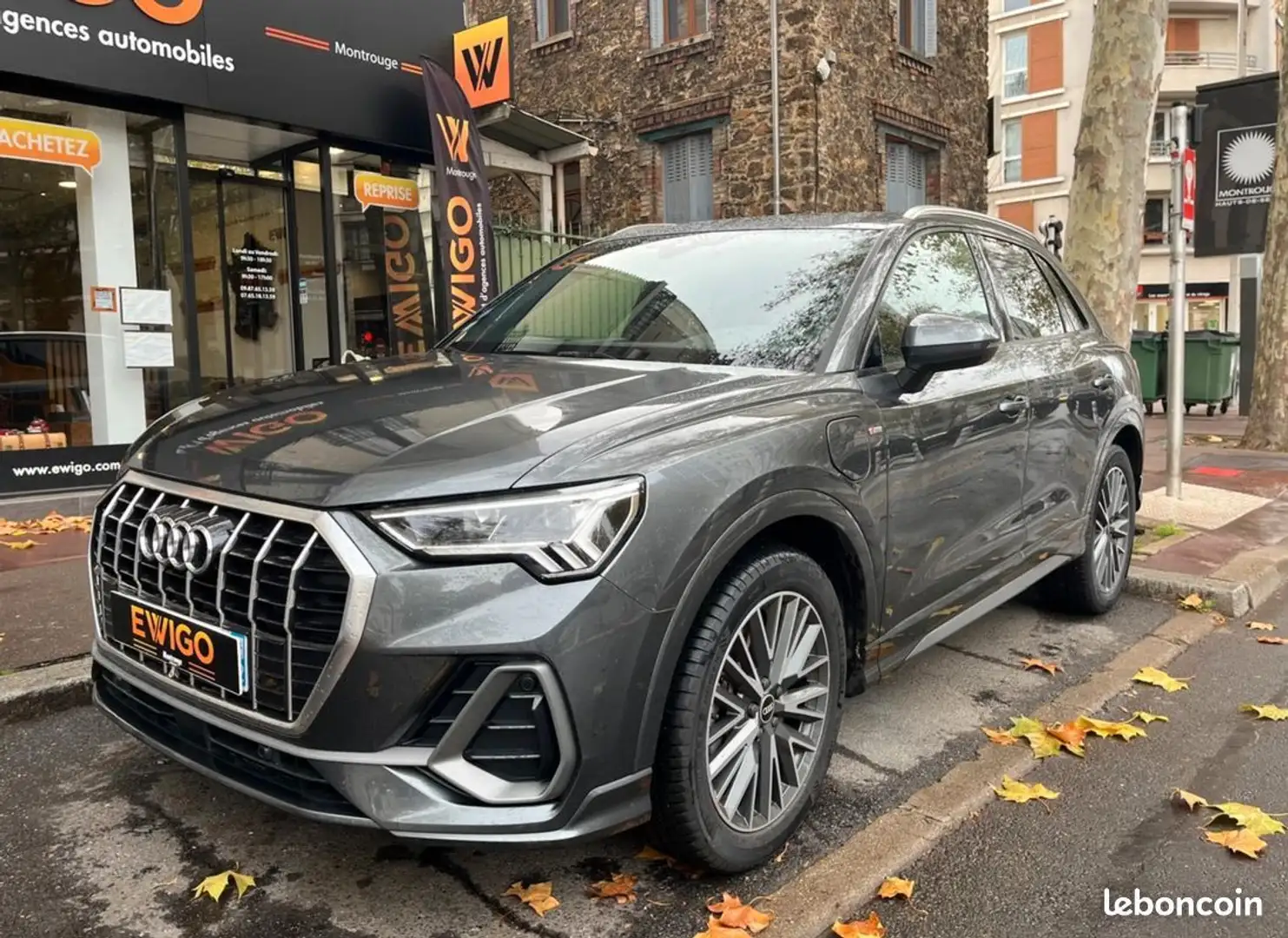 Audi Q3 1.4 45 tfsie 245h 150 phev hybrid 13kwh s-line s-tronic bva Gris - 1