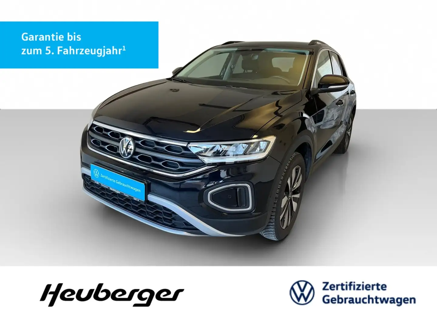 Volkswagen T-Roc 1.0 TSI Move, AHK, Navi, R.Kam., LED, DAB Schwarz - 1