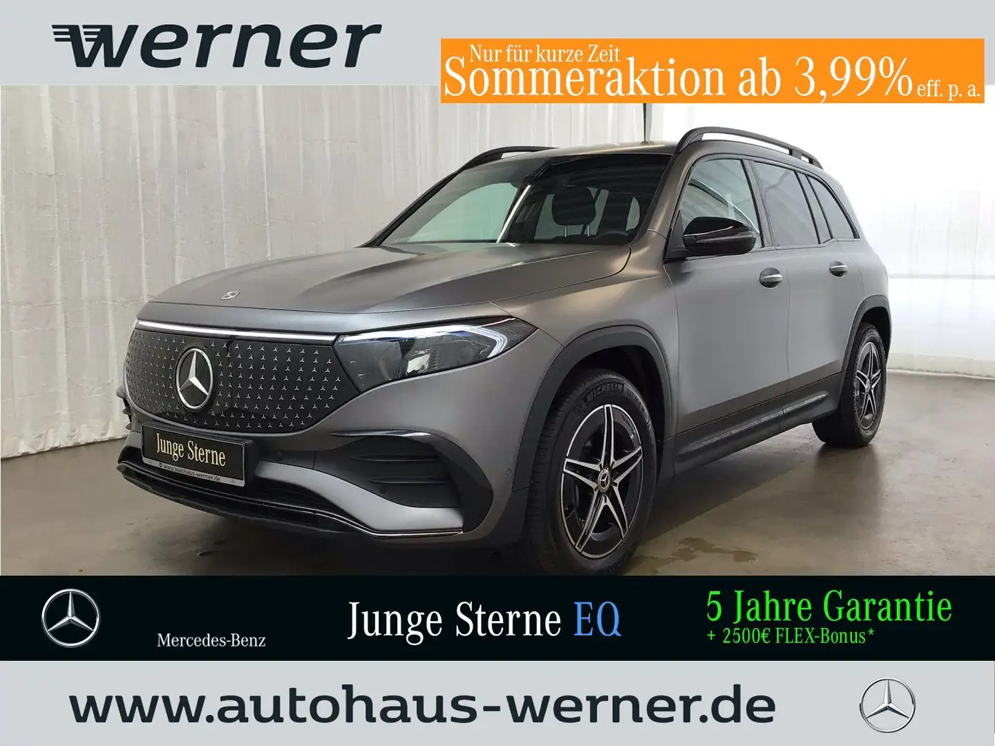 Mercedes-Benz EQB 350 4M AMG ADV+ NIGHT FAP MEMORY SOUND KEYGO Grau - 1
