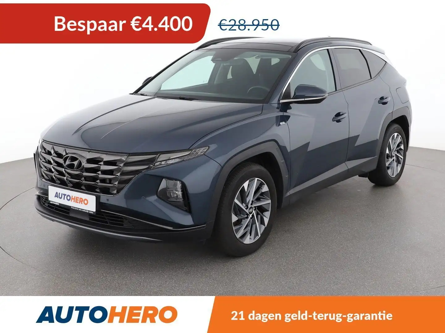 Hyundai TUCSON 1.6 T-GDI Mild-Hybrid Trend 2WD Blauw - 1
