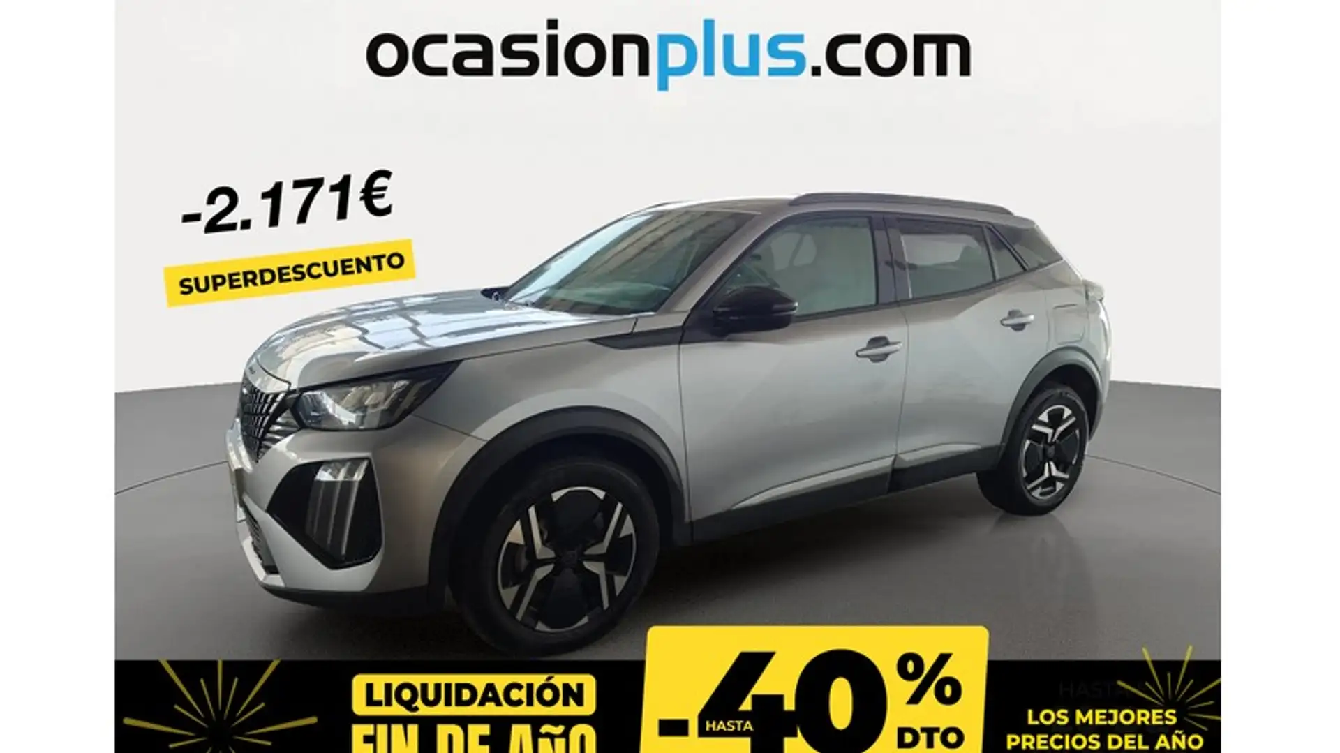 Peugeot 2008 1.2 PureTech S&S Allure 100 Gris - 1