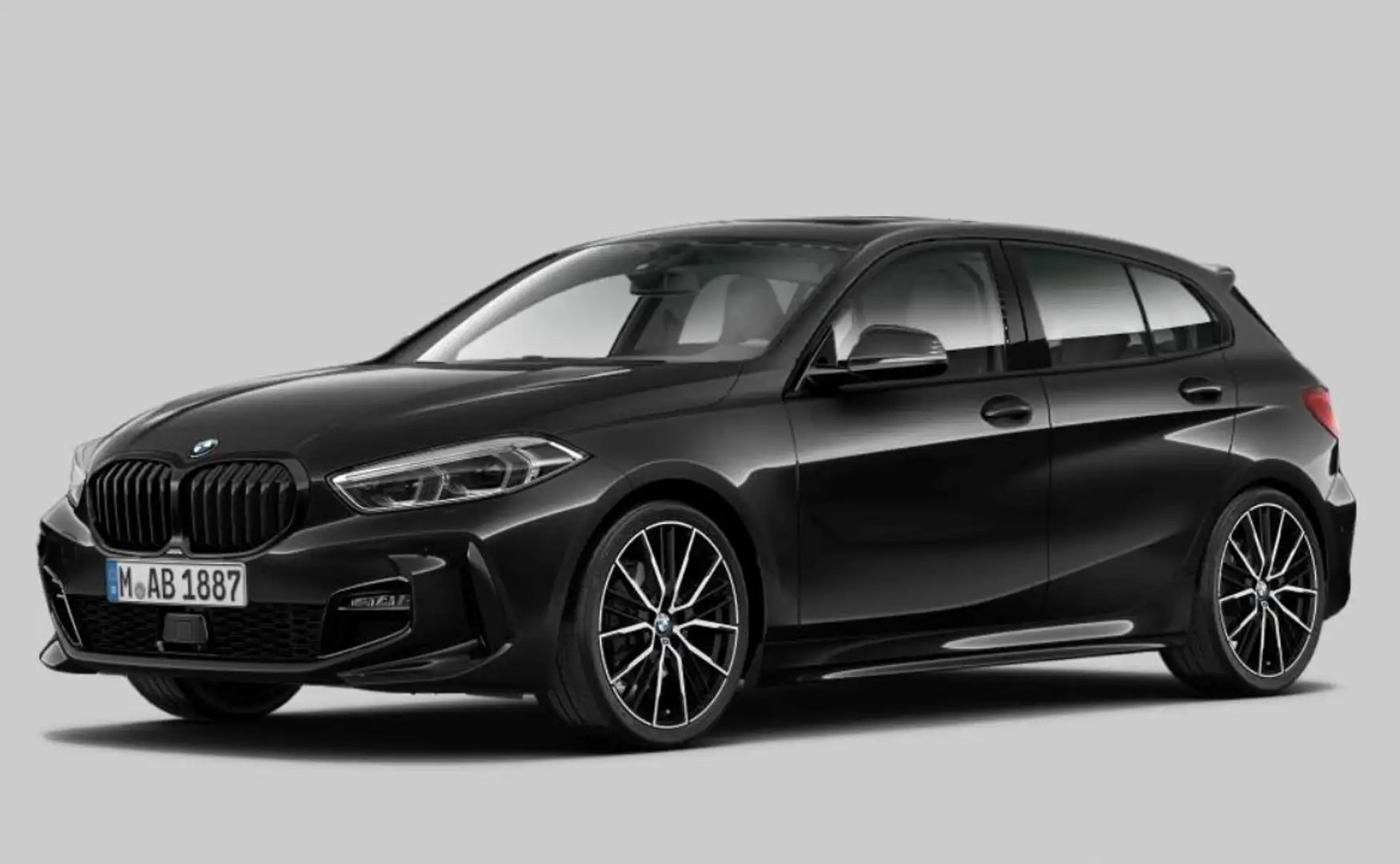 BMW 118 i MSPORT/AUTO/TETTO/H&K/MEMO/SEDILI M/19"/HEAD-UP Noir - 1