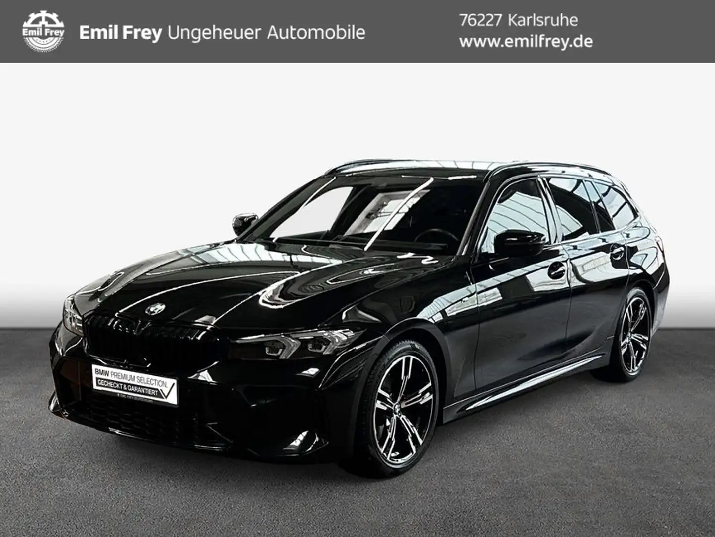 BMW 320 i Touring Aut. *SHz*AHK*Navi* Schwarz - 1