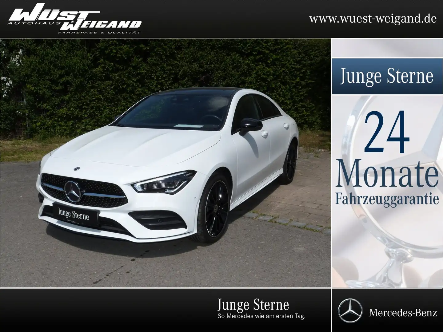 Mercedes-Benz CLA 250 e Coupé AMG-Line+Pano+Multib+Night+Burm. Blanco - 1