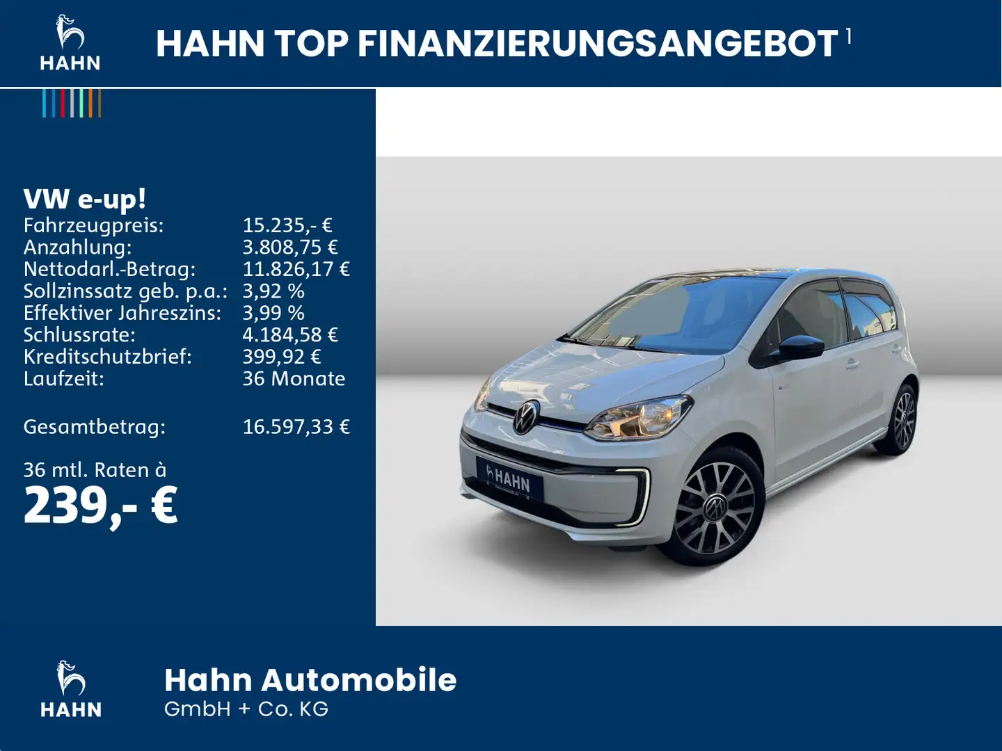 Volkswagen e-up! Style Climatr GRA Sitzh CAM DAB Bluetooth Weiß - 2