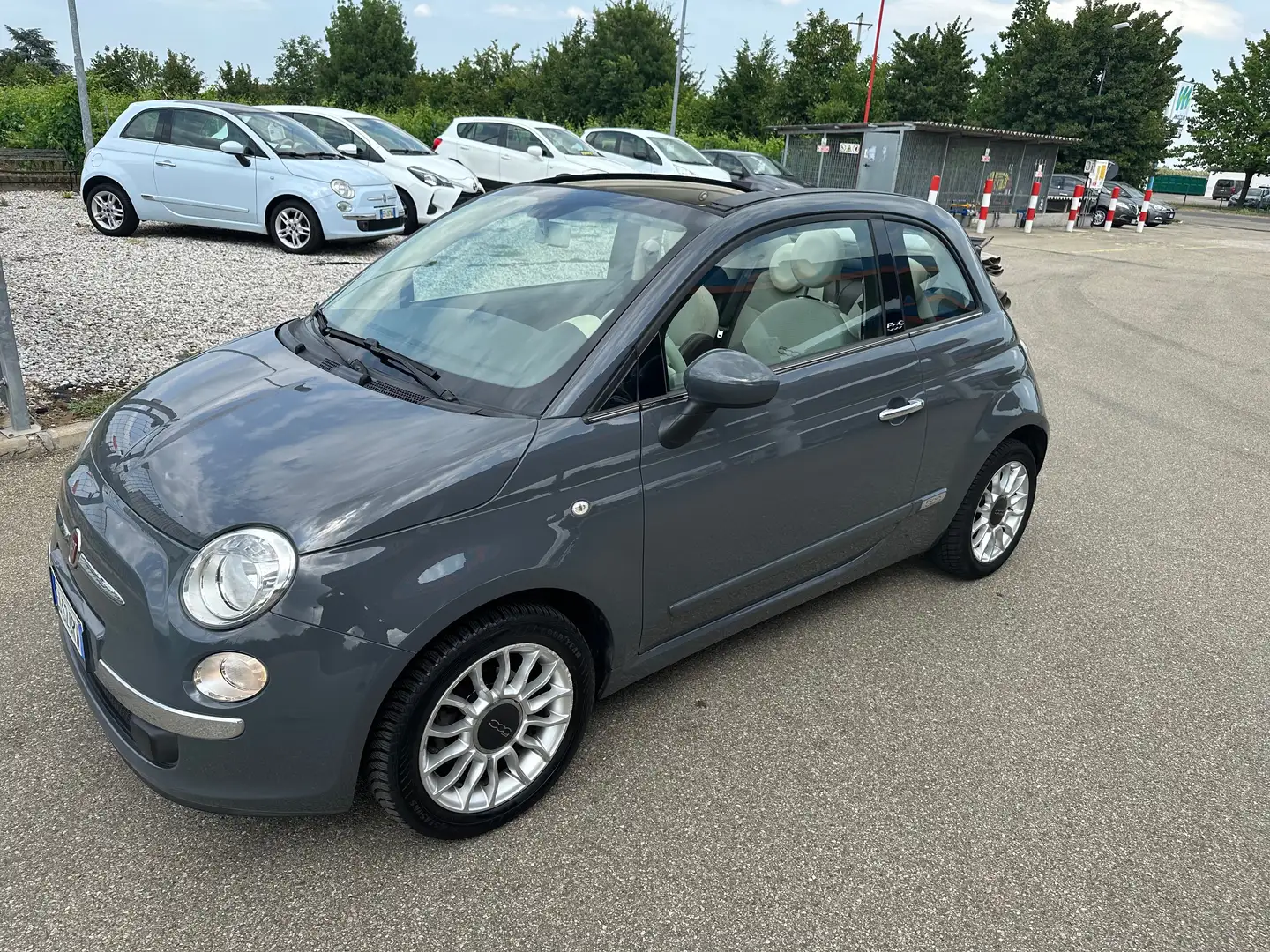 Fiat 500C 500C 1.2 Lounge NEOPATENTATI CABRIOLET Gris - 1