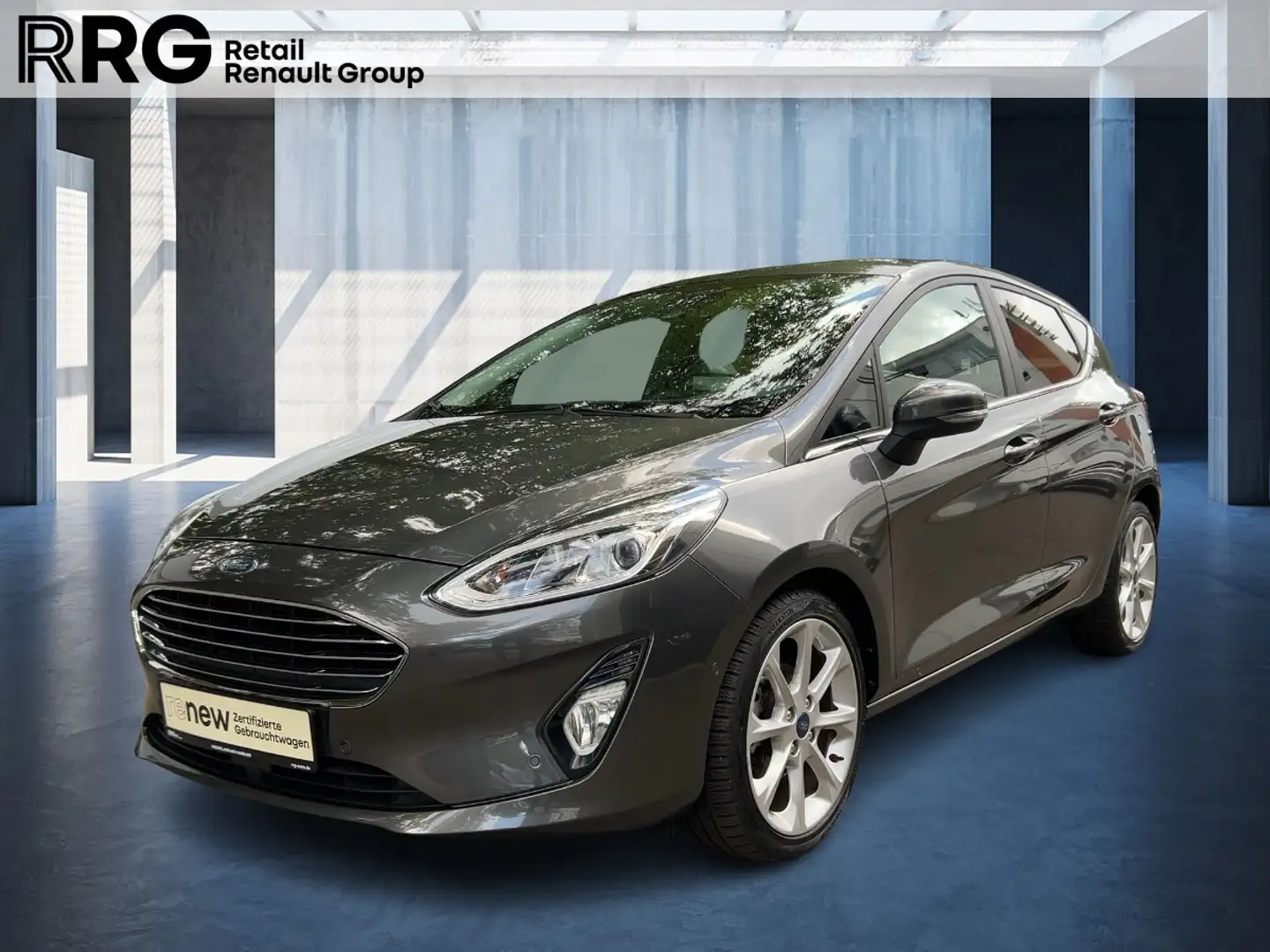 Ford Fiesta 1.0 EcoBoost Titanium Start/Stopp SHZ PDC Grijs - 1