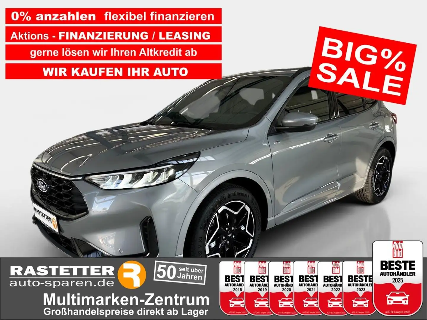 Ford Kuga FHEV Hybrid ST-Line 5Jahre+19Z+Navi+Kamera+KeyFree Silber - 1
