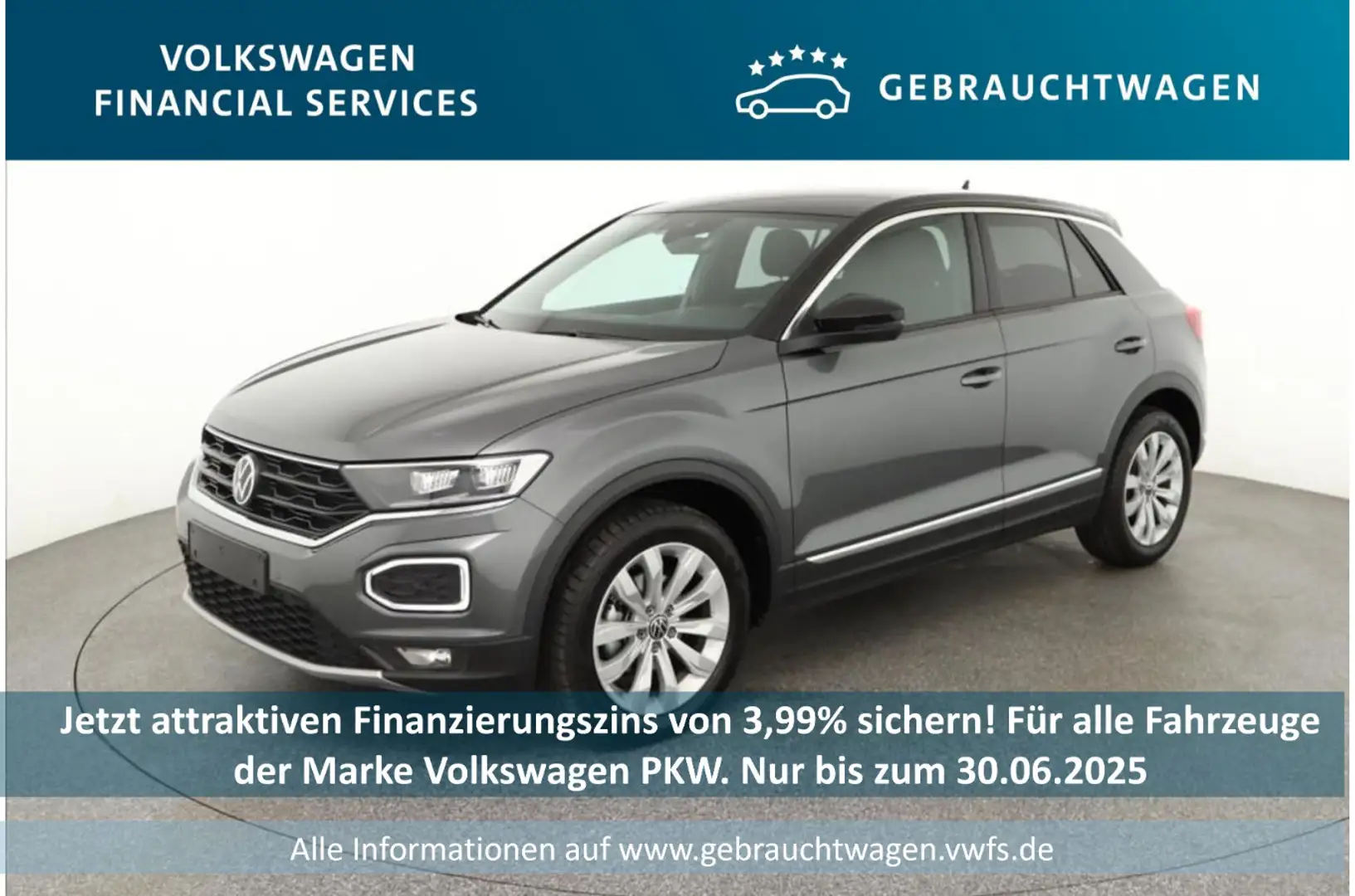 Volkswagen T-Roc Sport 1.5 TSI RFK*PDC*Klima*SH*Winterpaket Grau - 1