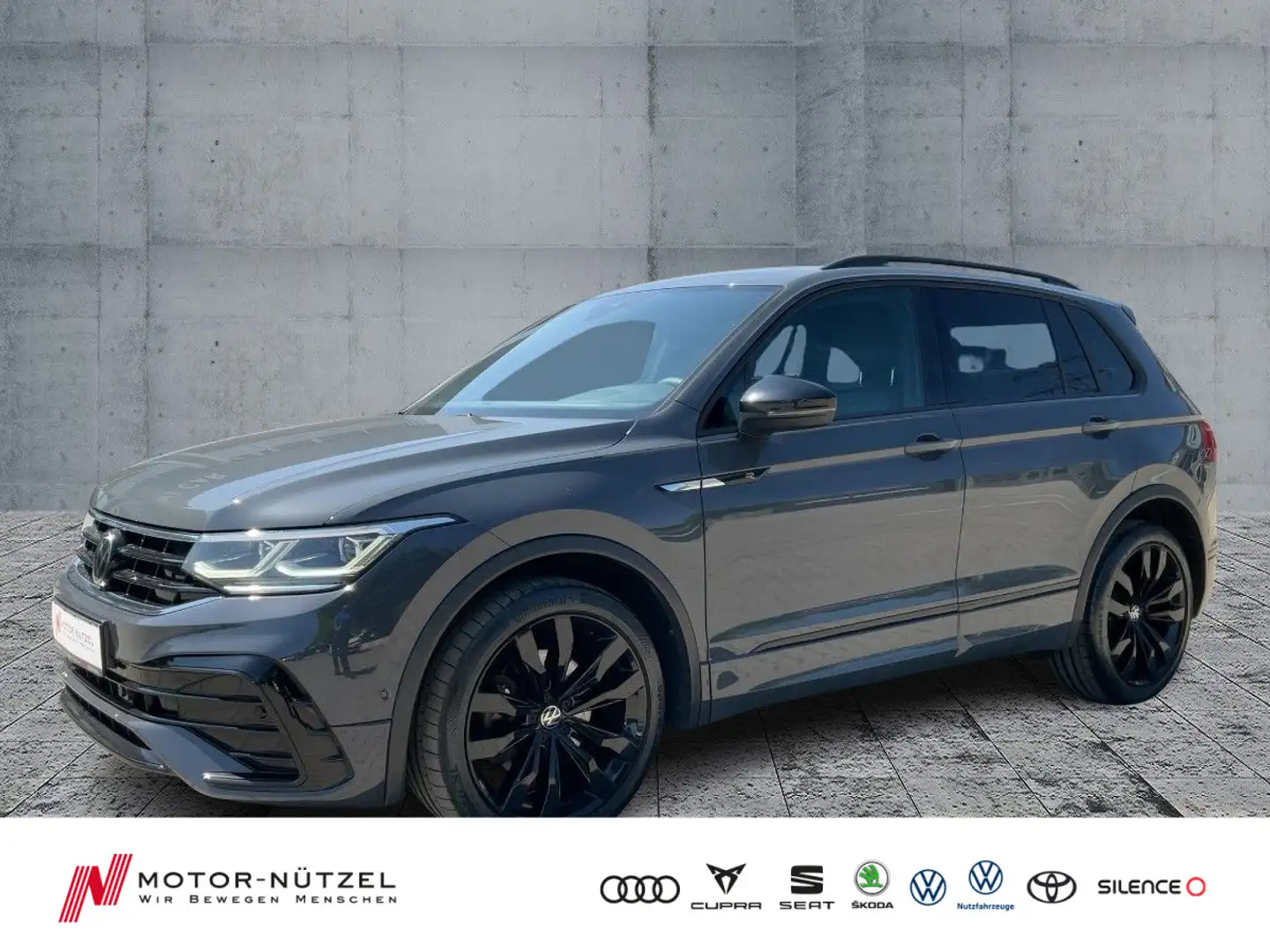 Volkswagen Tiguan 2.0TDI 4M DSG R-LINE IQ.LIGHT+NAV+AHK+20" Grijs - 1