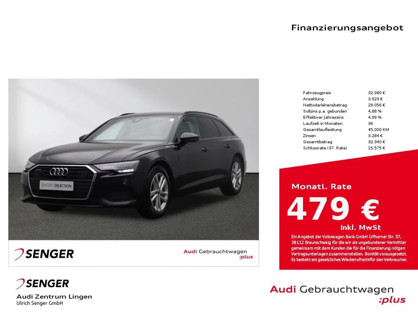 Audi A6 Avant 50 TDI quattro MMI LED B&O Zwart - 1
