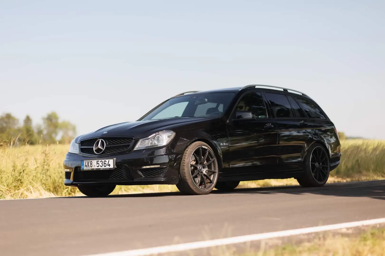 Mercedes-Benz C 63 AMG Amazing sound - long tube headers, PPF wrap, Vmax Negro - 1