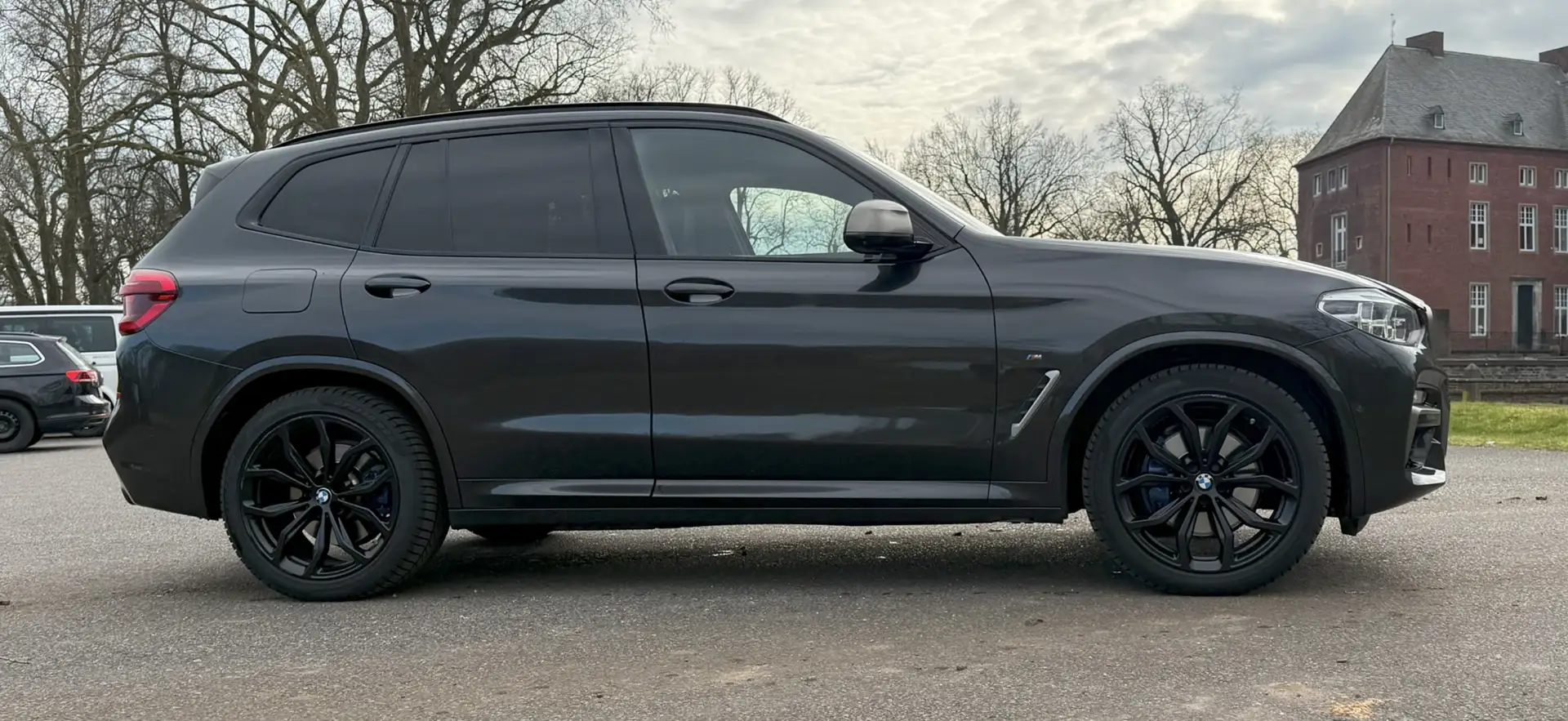 BMW X3 M M40d Leder; HUD, H/k, LED, Panorama, AHK Grau - 2