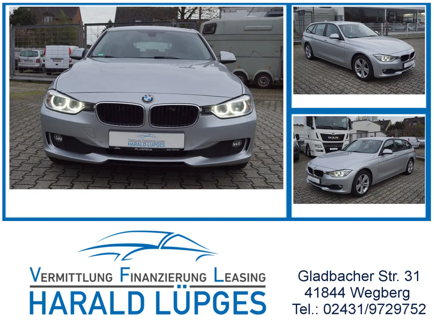 BMW 316 316d Touring, Navi, LED, 17 Zoll Alus, Euro 5 Argent - 1