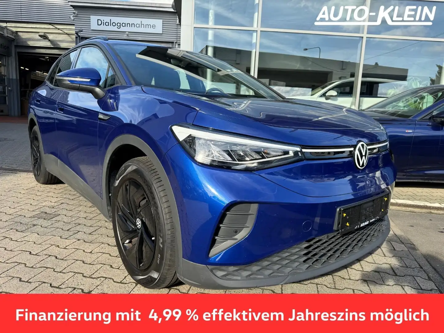 Volkswagen ID.4 Pure   52 kWh 109 KW  Automatik-Navi-LED Modrá - 1
