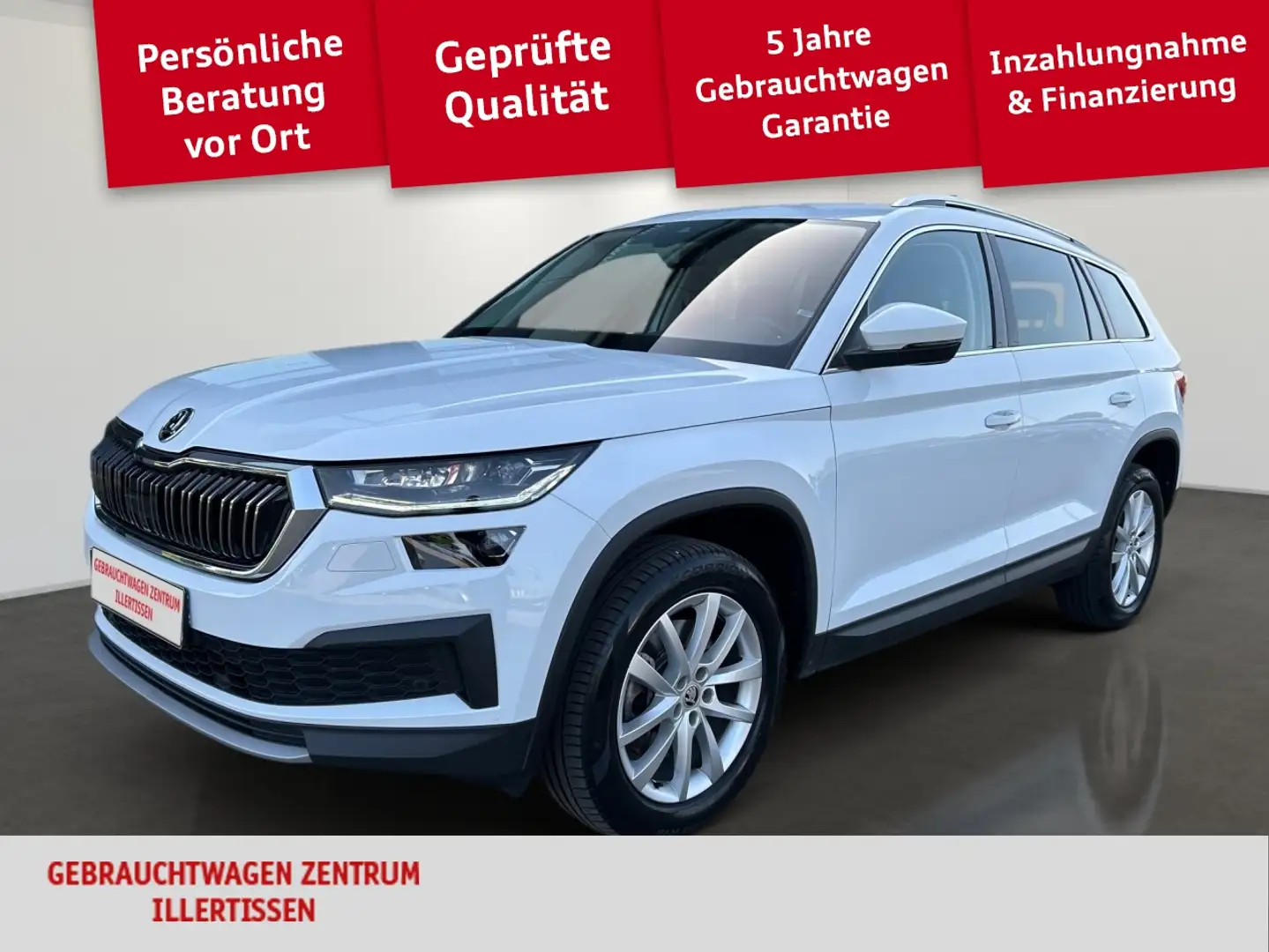 Skoda Kodiaq 2.0 TSI 4x4 Style *AHK*MATRIX*NAVI* Weiß - 1