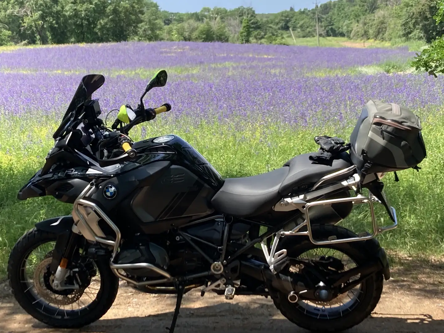 BMW R 1250 GS Adventure triple black 3 pacchetti e sella riscaldata Nero - 1