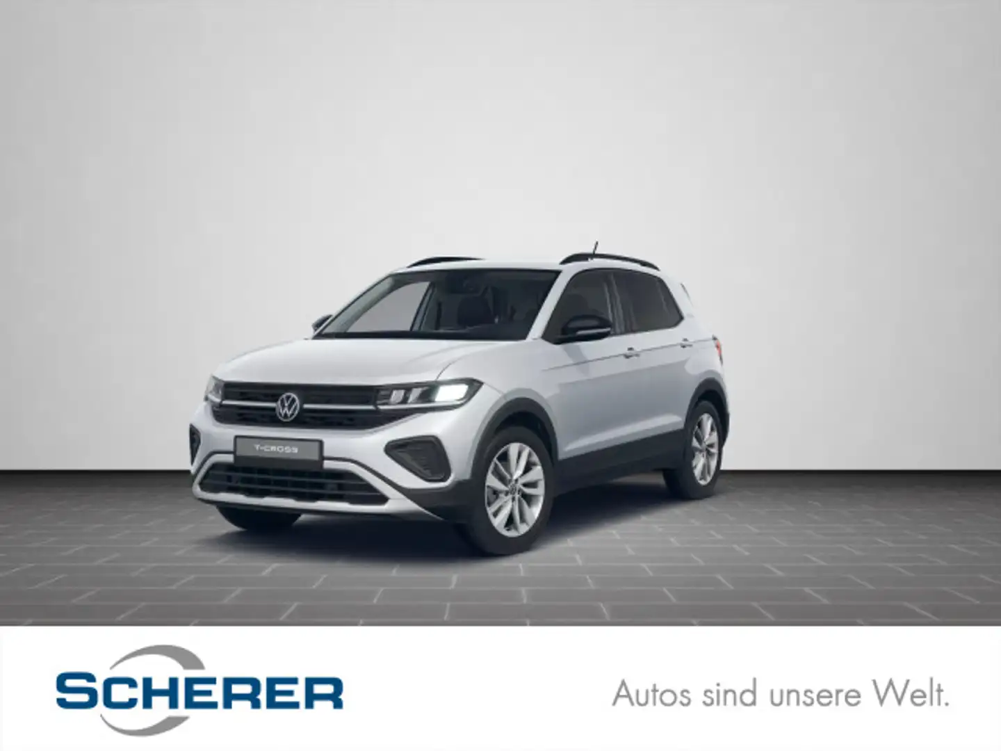 Volkswagen T-Cross Life SHZ*LM*NAVI*ACC*CARPLAY uvm... Silber - 1